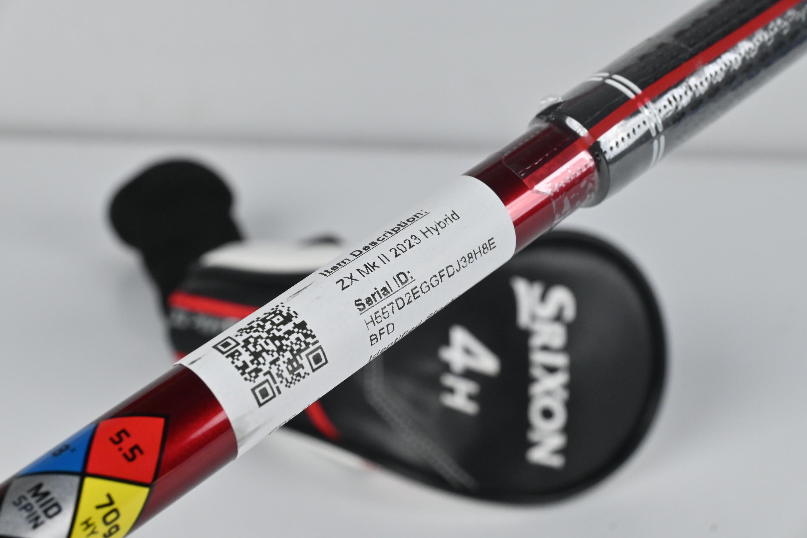 Left Hand Srixon ZX Mk II 2023 #4 Hybrid / 22 Degree / Regular Flex HZRDUS Smoke