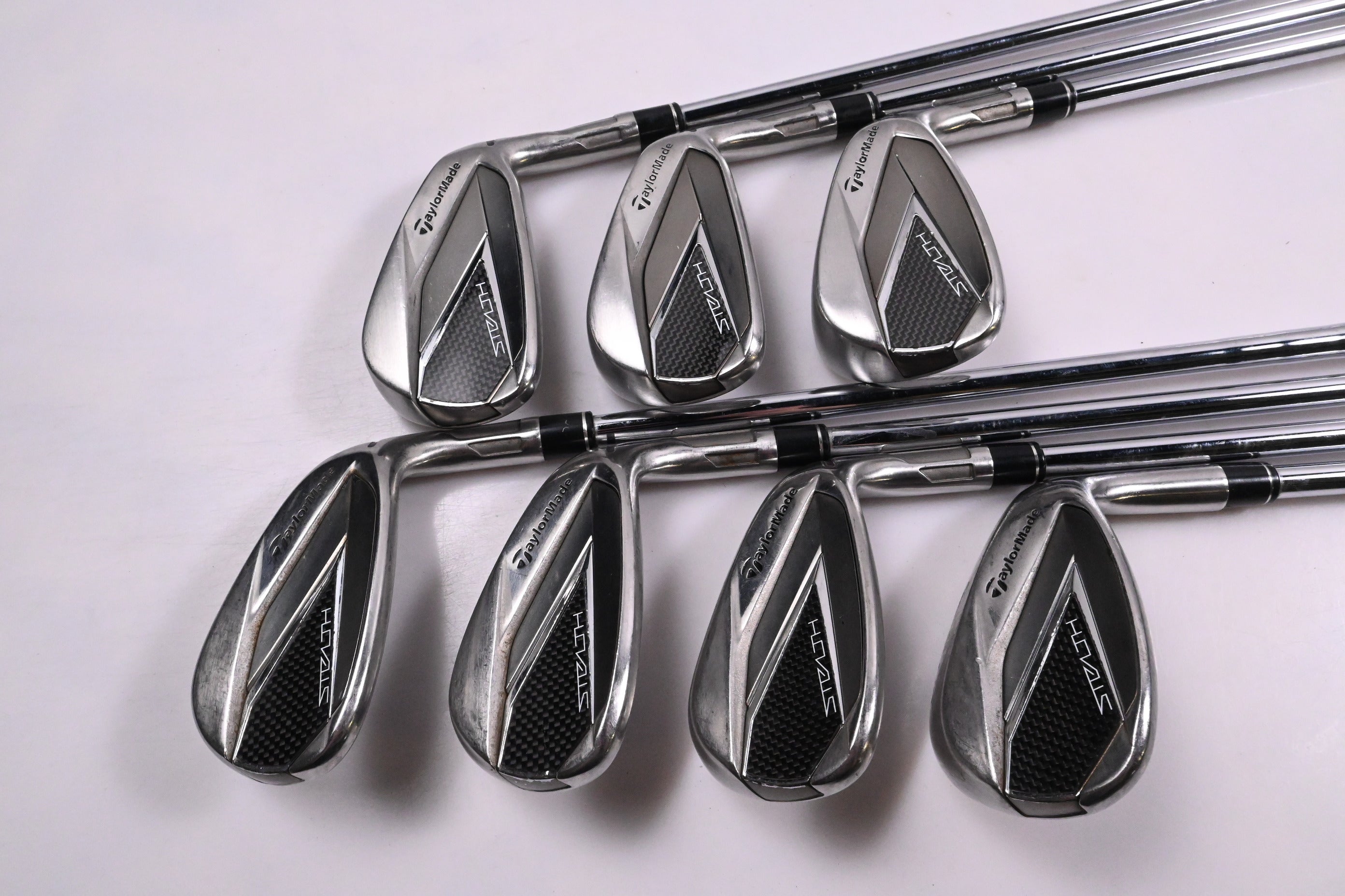 Taylormade Stealth Irons / 6-PW+GW+SW / Regular Flex KBS MAX MT 85 Shafts