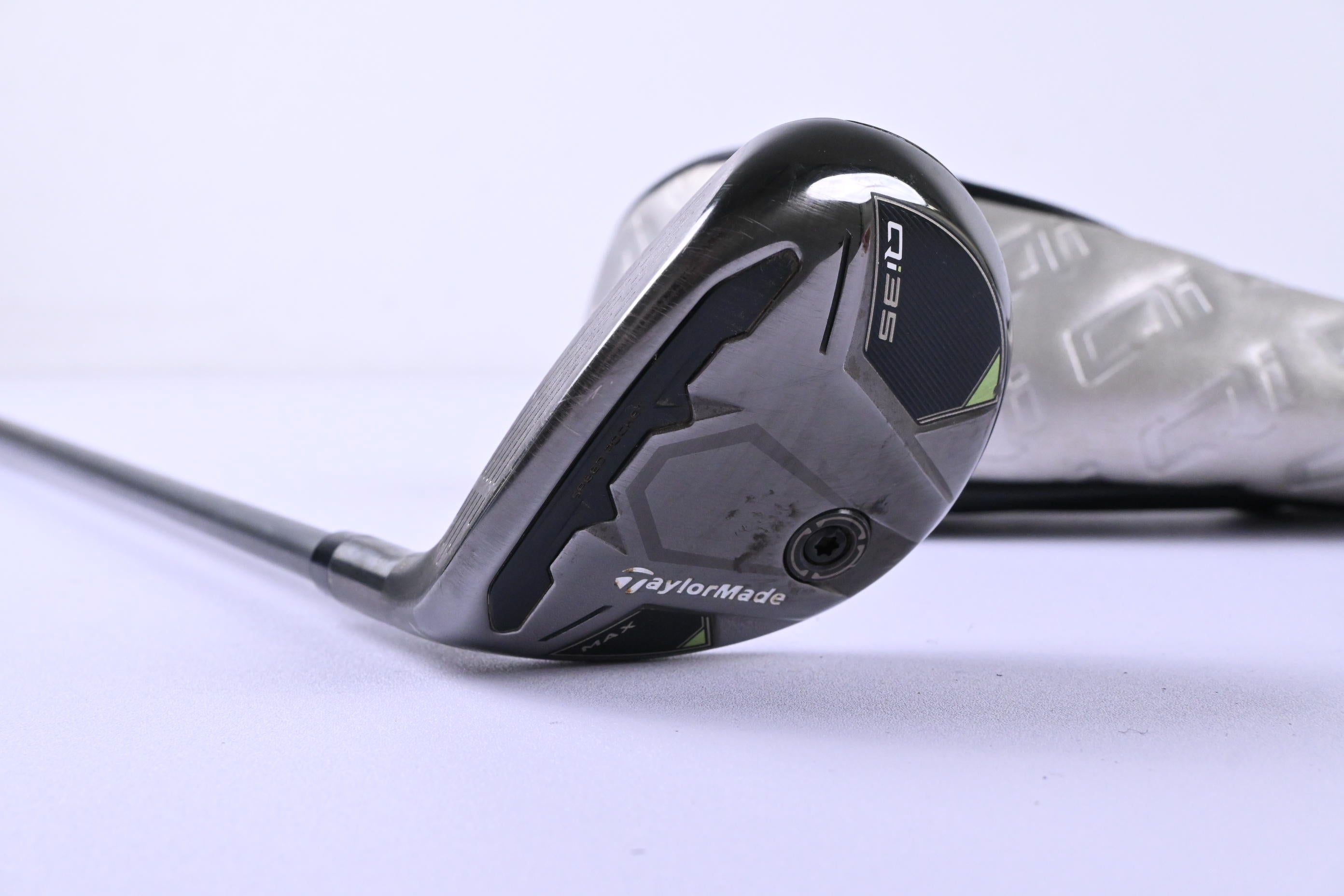 Left Hand Taylormade Qi35 Max #4 Hybrid / 23 Degree / Regular Flex Airspeeder 50