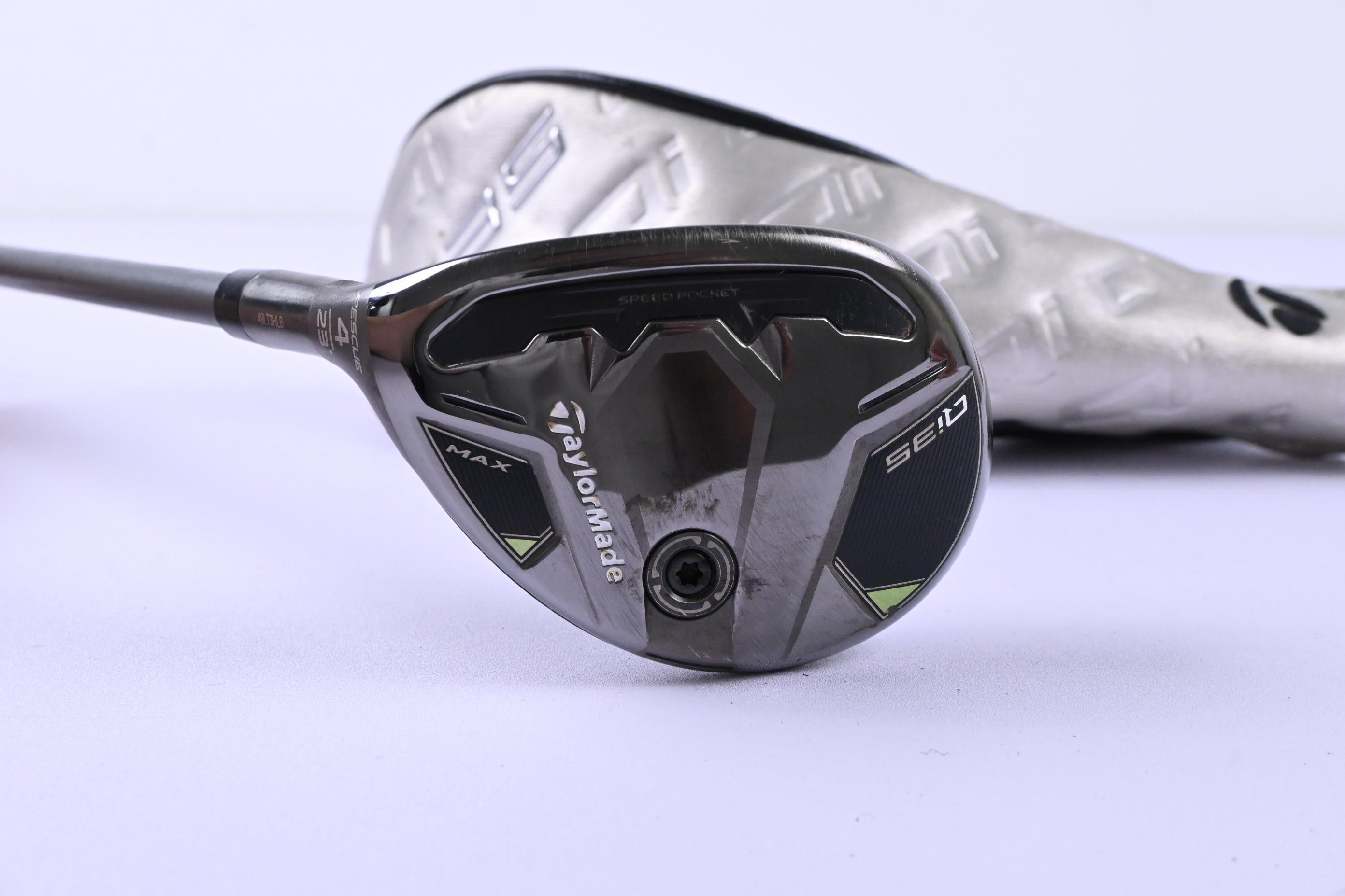 Left Hand Taylormade Qi35 Max #4 Hybrid / 23 Degree / Regular Flex Airspeeder 50