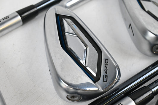 Ping G440 Irons / 5-PW+GW / Black Dot / Stiff Flex UST Mamiya Recoil Dart Shafts