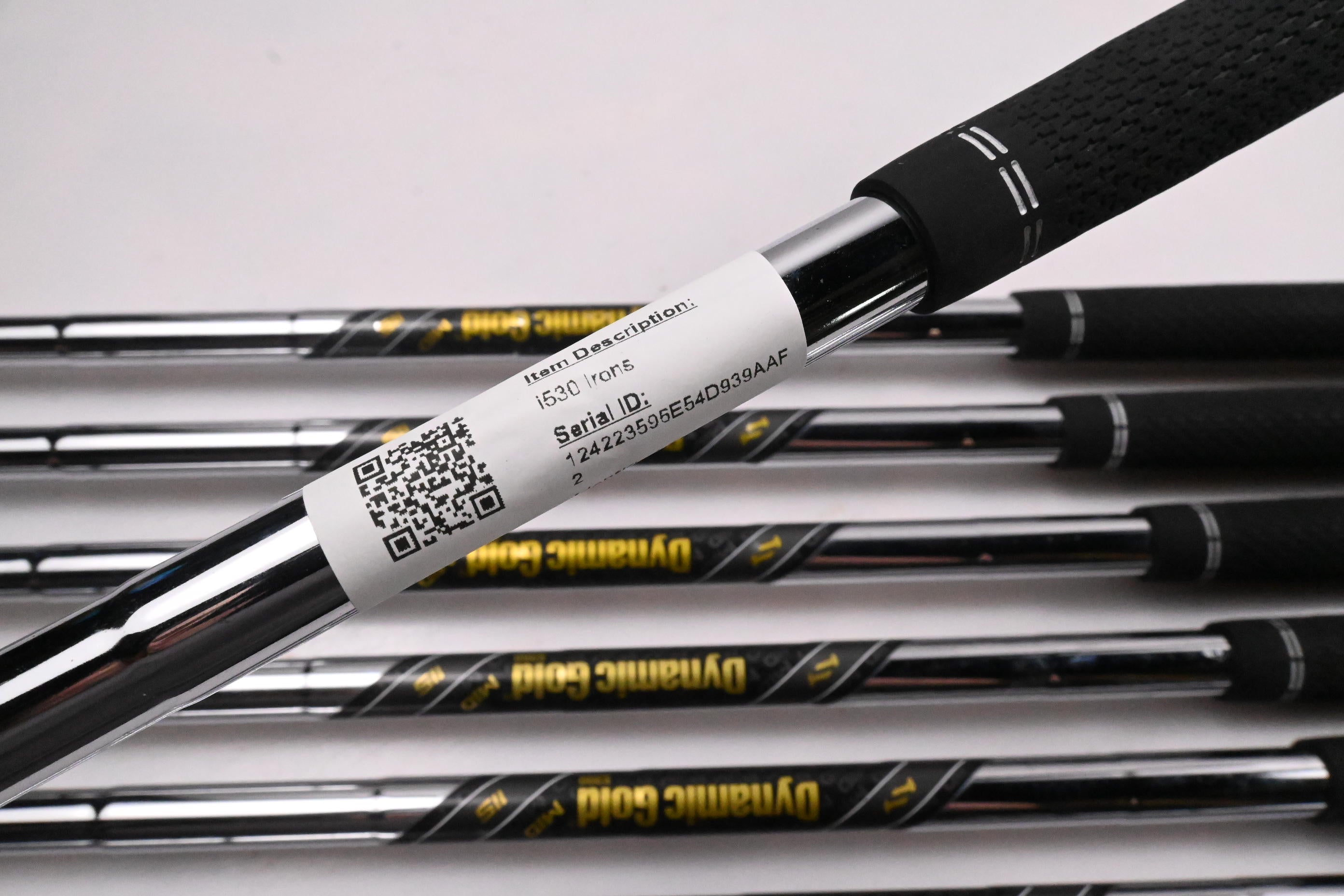 Ping i530 Irons / 4-PW-UW / Green Dot / Stiff Flex Dynamic Gold Mid 115 Shafts