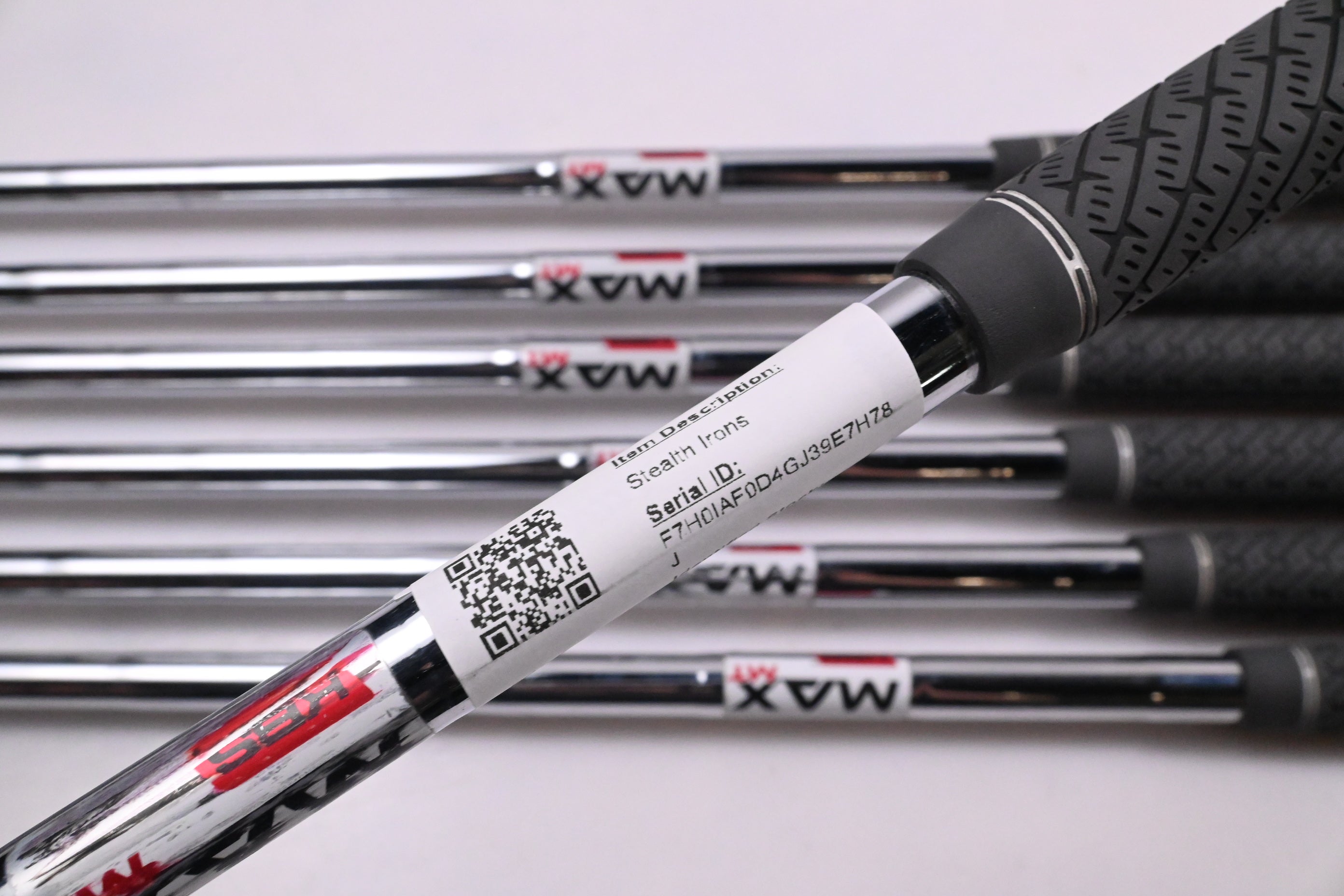 Taylormade Stealth Irons / 6-PW+GW+SW / Regular Flex KBS MAX MT 85 Shafts
