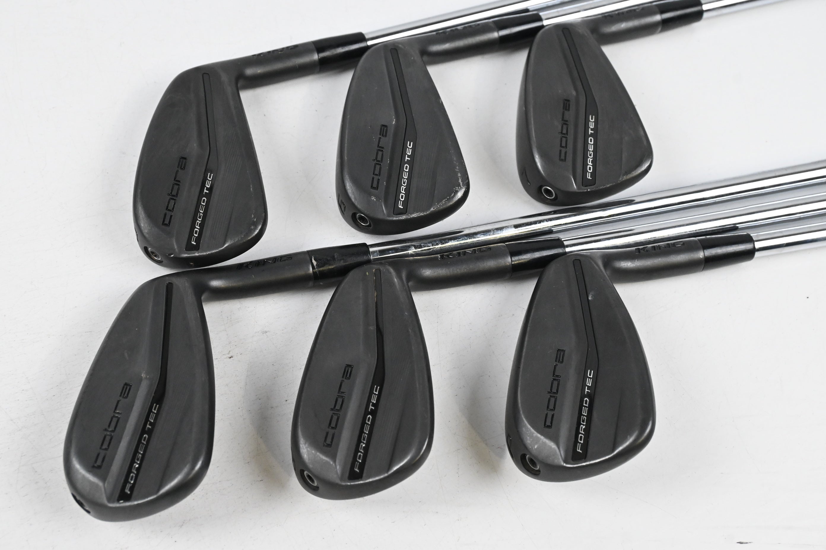 Cobra King Forged Tec 2023 Black Irons / 5-PW / Stiff Flex KBS $-Taper Lite
