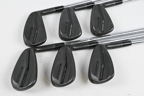 Cobra King Forged Tec 2023 Black Irons / 5-PW / Stiff Flex KBS $-Taper Lite