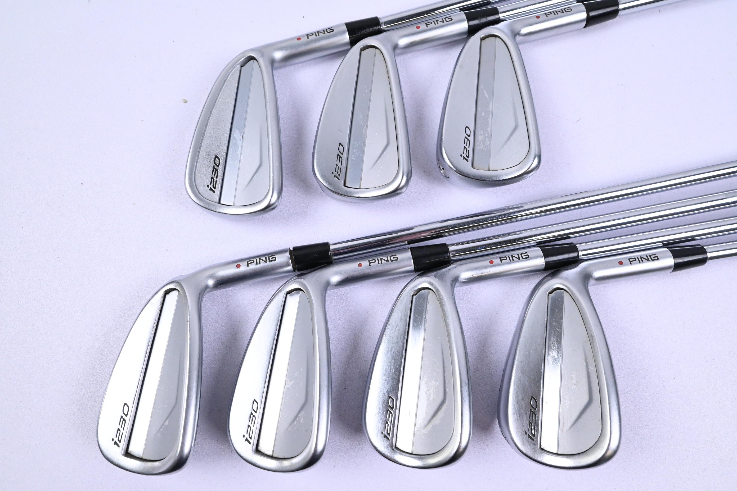 Ping i230 Irons / 5-PW+GW / Red Dot / Regular Flex Elevate MPH 95 Shafts