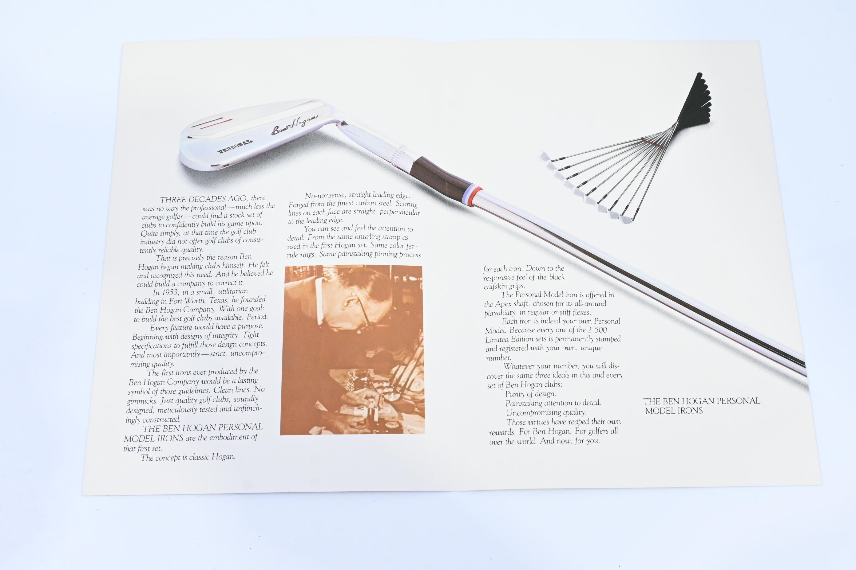 Ben Hogan Personal Model Irons / 3-PW / Stiff Flex Ben Hogan Apex 4 Shafts