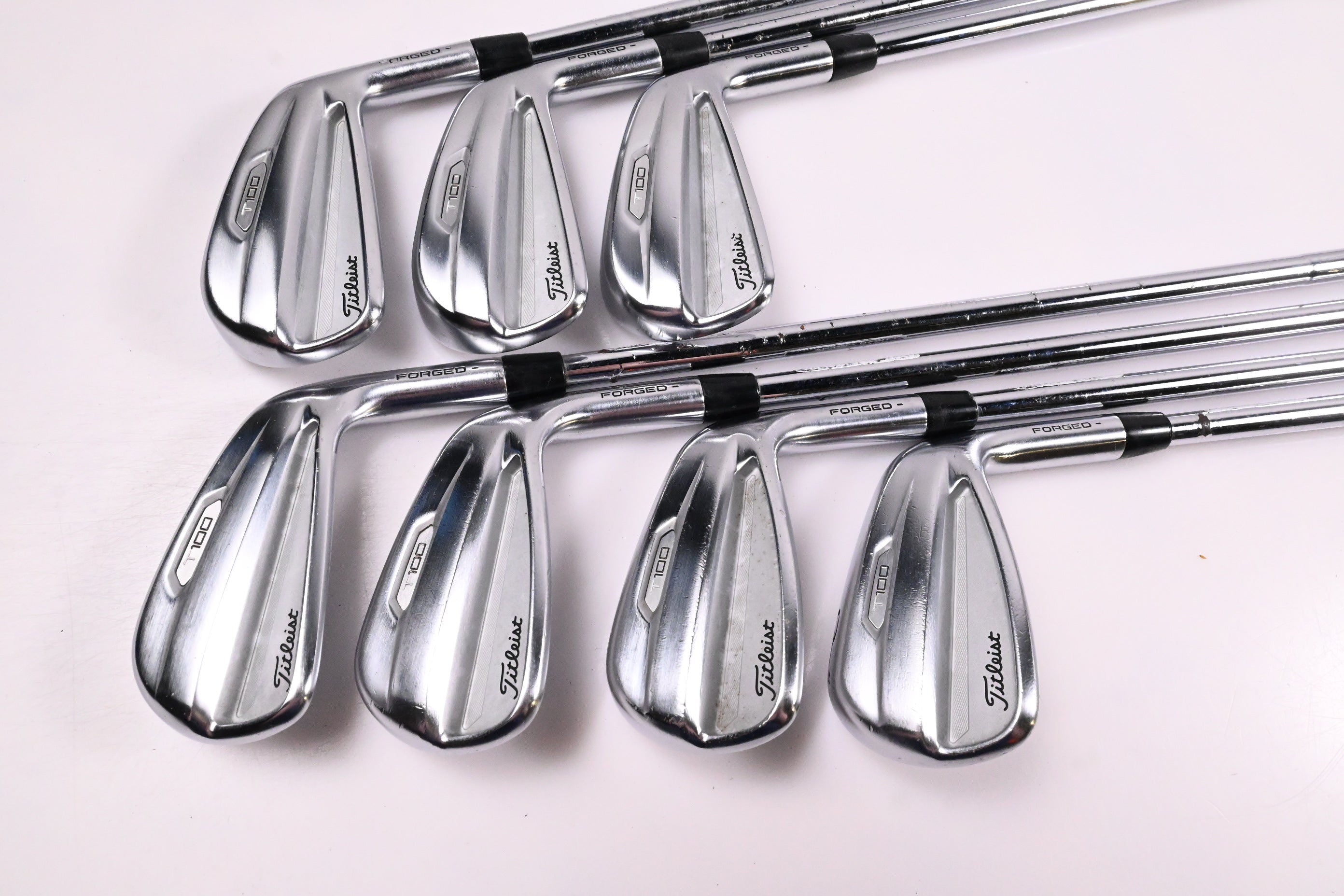 Titleist T100 2021 Irons / 4-PW / Regular Flex AMT Tour White R300 Shafts