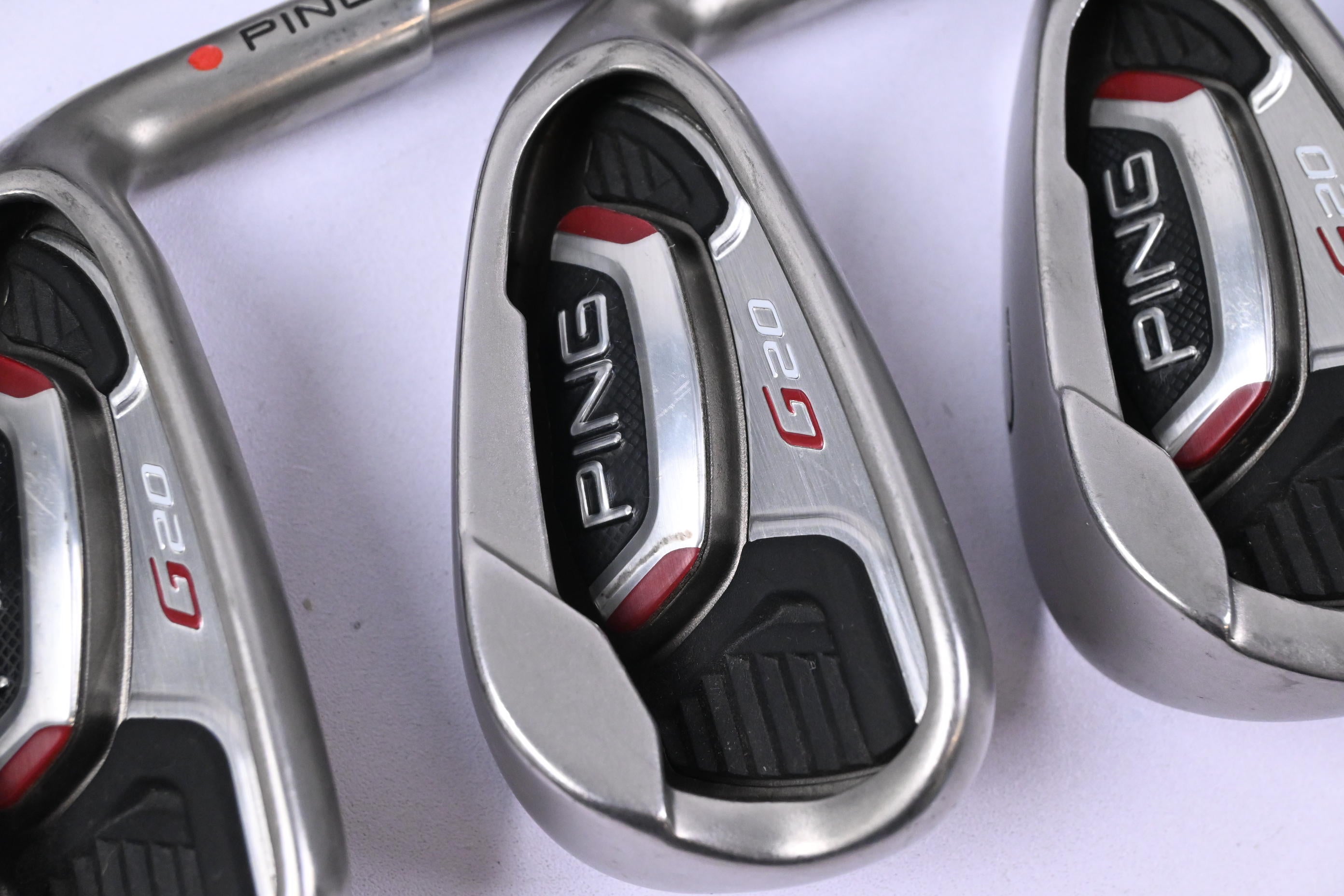 Ping G20 Irons / 5-PW+GW+SW / Red Dot / Senior Flex Ping TFC 169 Shafts