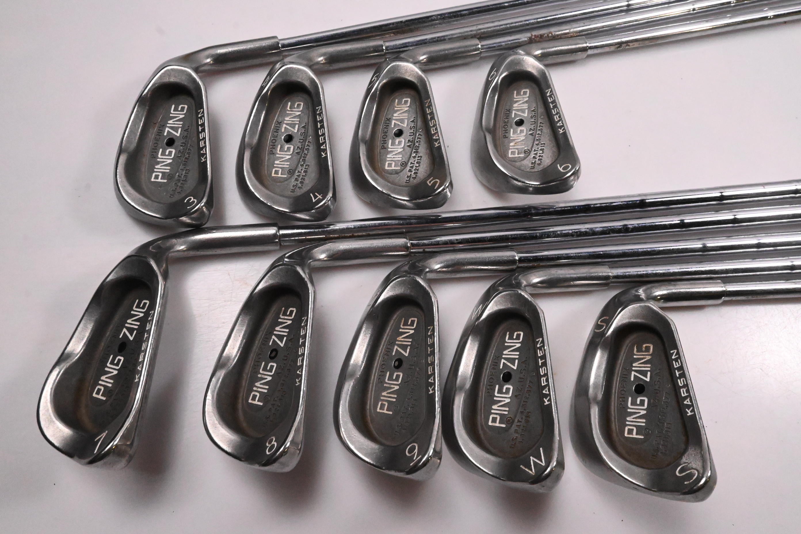 Ping Zing Irons / 3-PW-SW / Black Dot / Regular Flex Ping Karsten Shafts