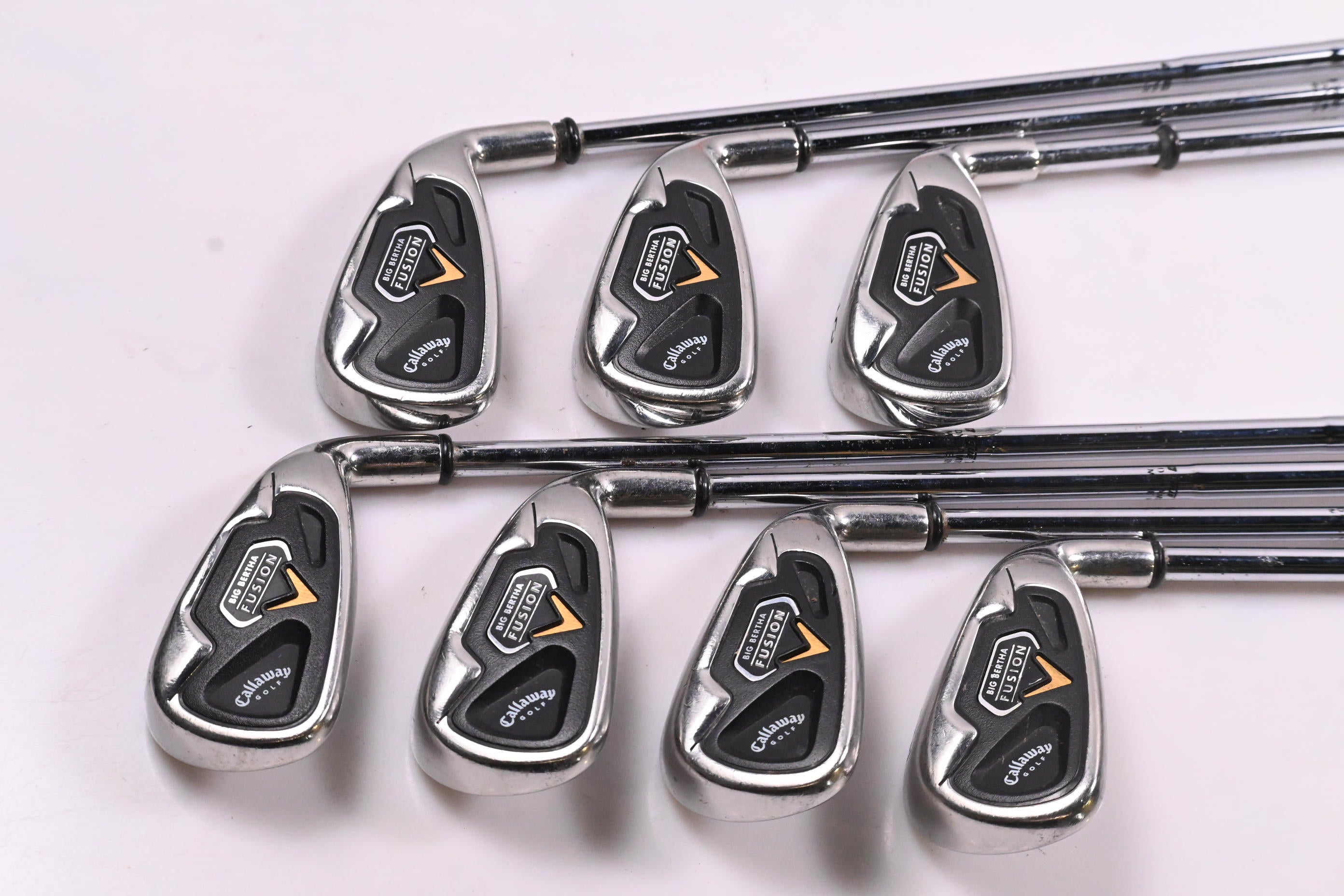 Callaway Big Bertha Fusion Irons / 3-9i / Stiff Flex Dynamic Gold S300 Shafts