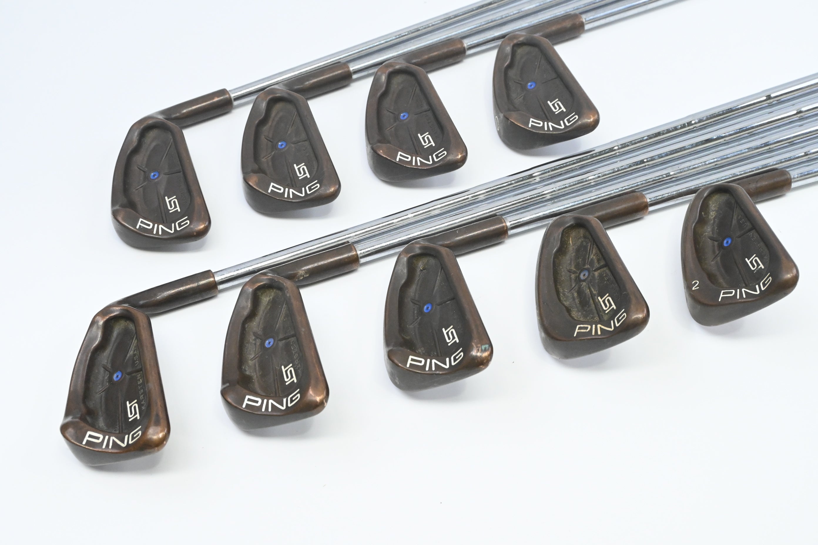 Ping ISI BeCu Irons / 3-PW+SW / Blue Dot / Regular Flex Ping Cushin Z-Z65 Shafts