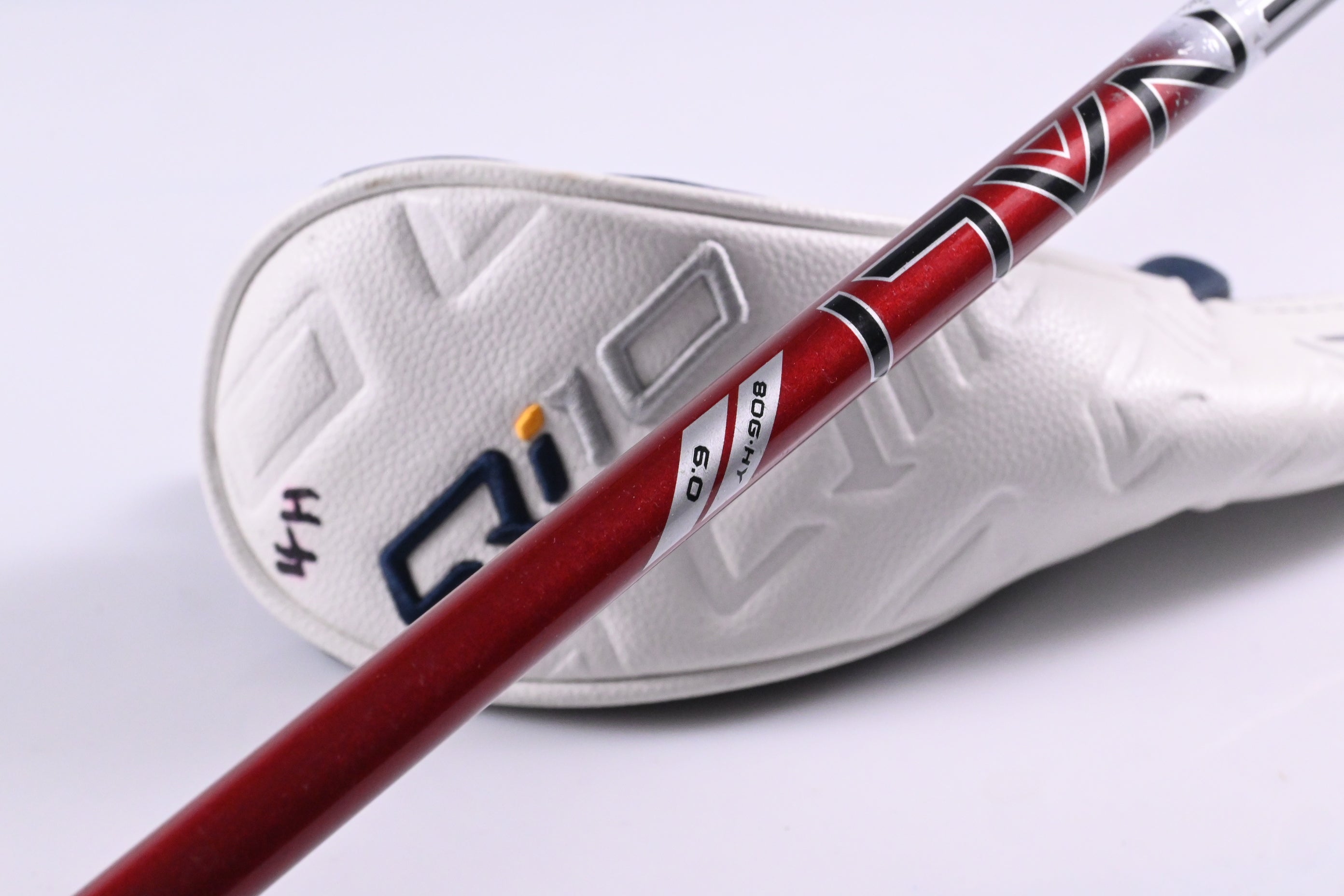 Taylormade Qi10 #4 Hybrid / 22 Degree / Stiff Flex Project X Denali Red 80 Shaft