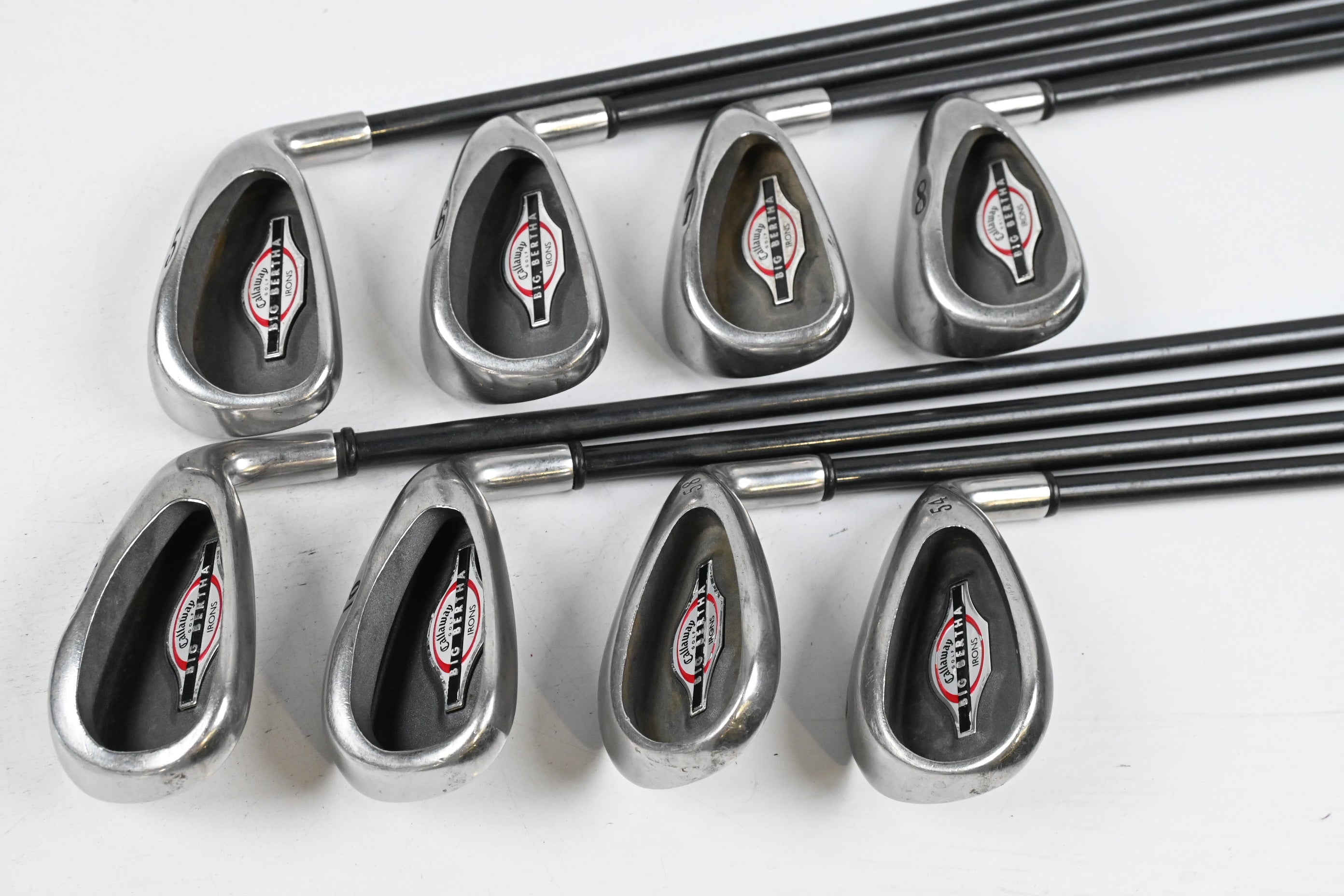 Callaway Big Bertha 2002 Irons / 4-PW+SW+LW / Regular Flex RCH 75i Shafts