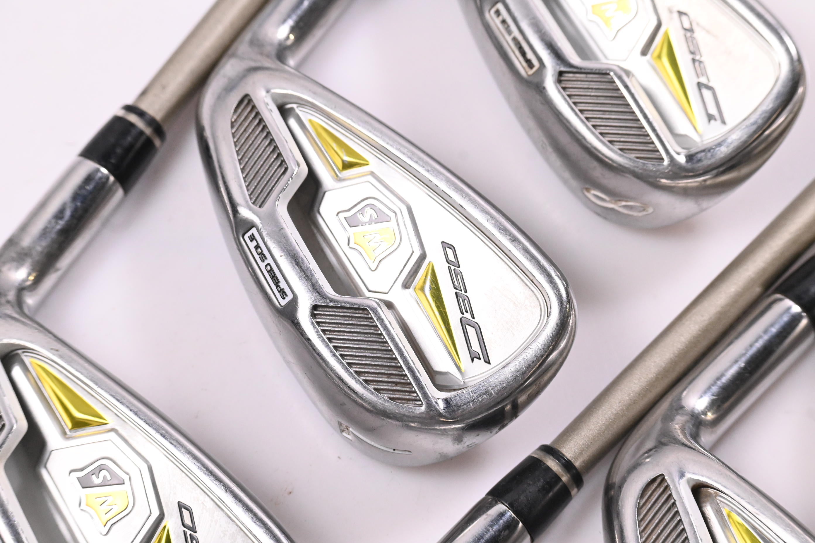 Ladies Wilson D350 Irons / 6-PW+SW / Ladies Flex UST Elements Chrome 49 Shafts