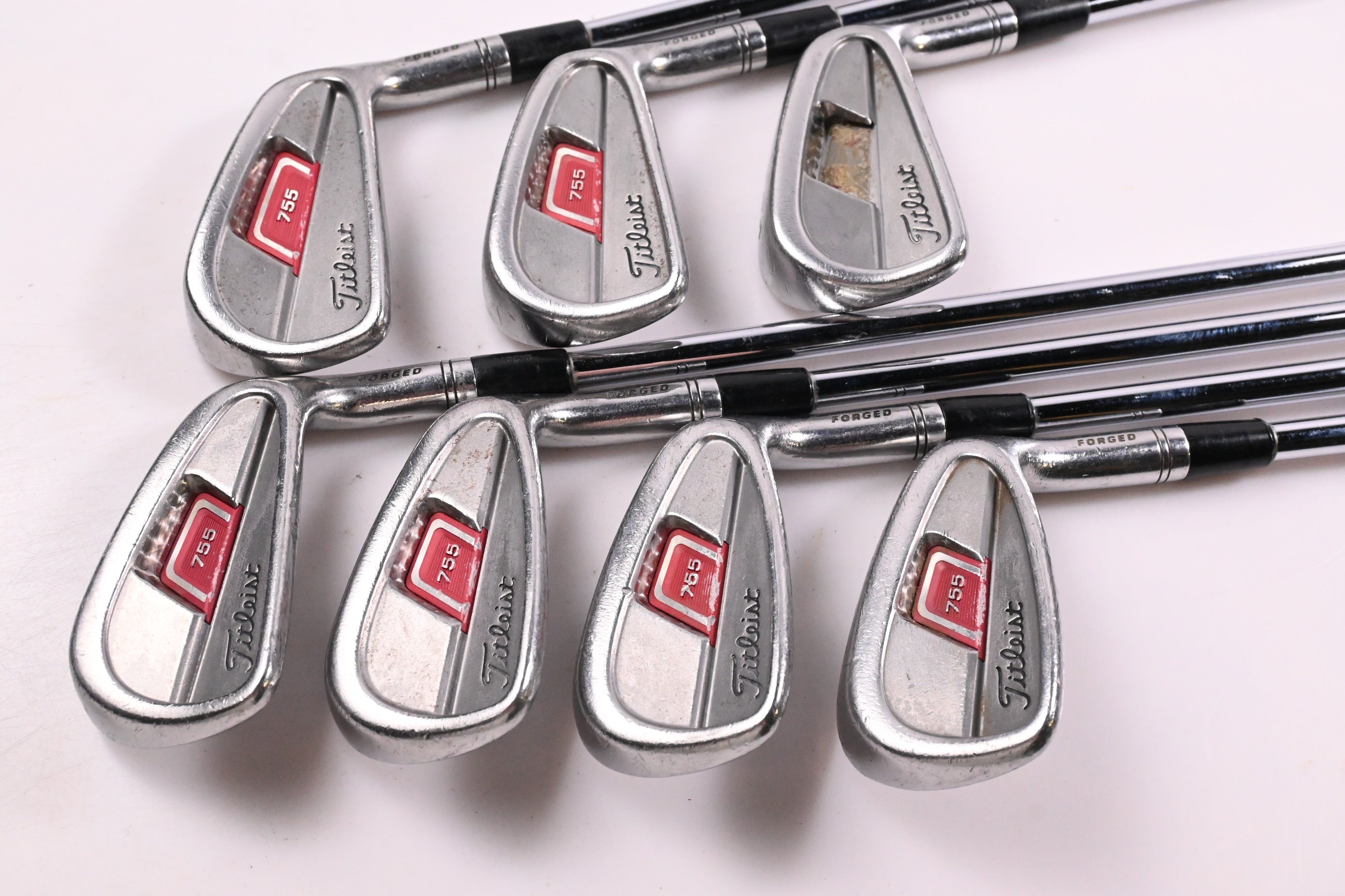 Titleist 755 Forged Irons / 4-PW / Stiff Flex Steel Shafts
