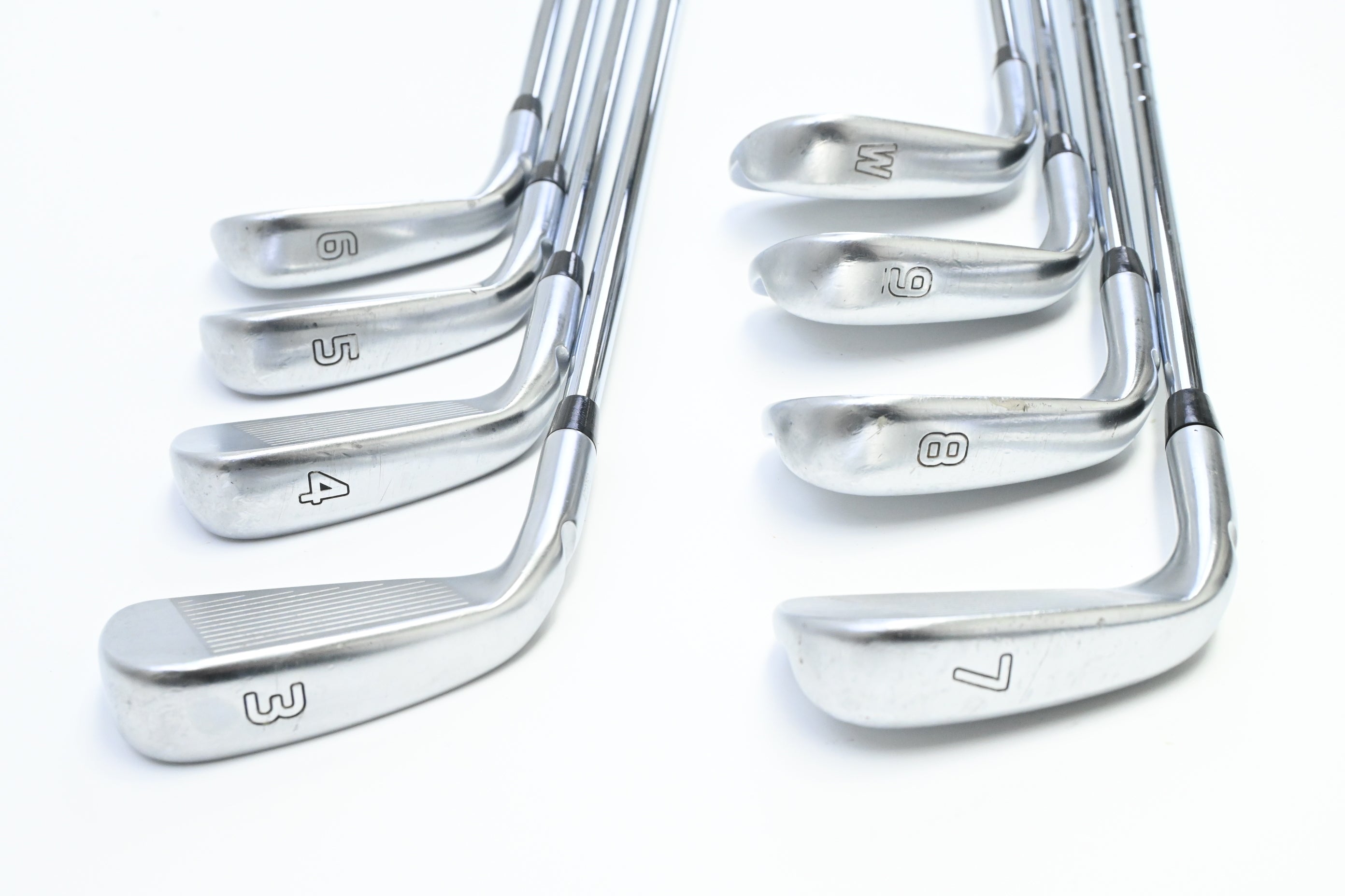 Ping i210 Irons / 3-PW / Green Dot / Stiff Flex Ping AWT 2.0 Shafts