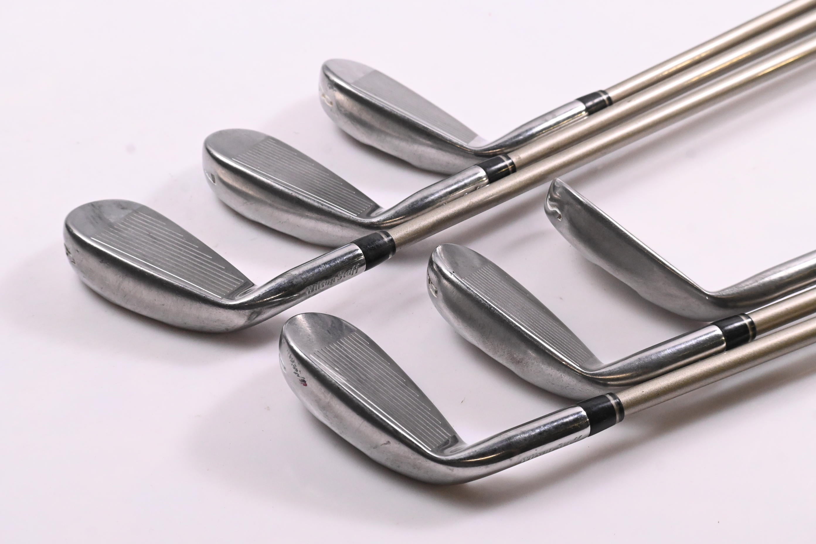 Ladies Wilson D350 Irons / 6-PW+SW / Ladies Flex UST Elements Chrome 49 Shafts