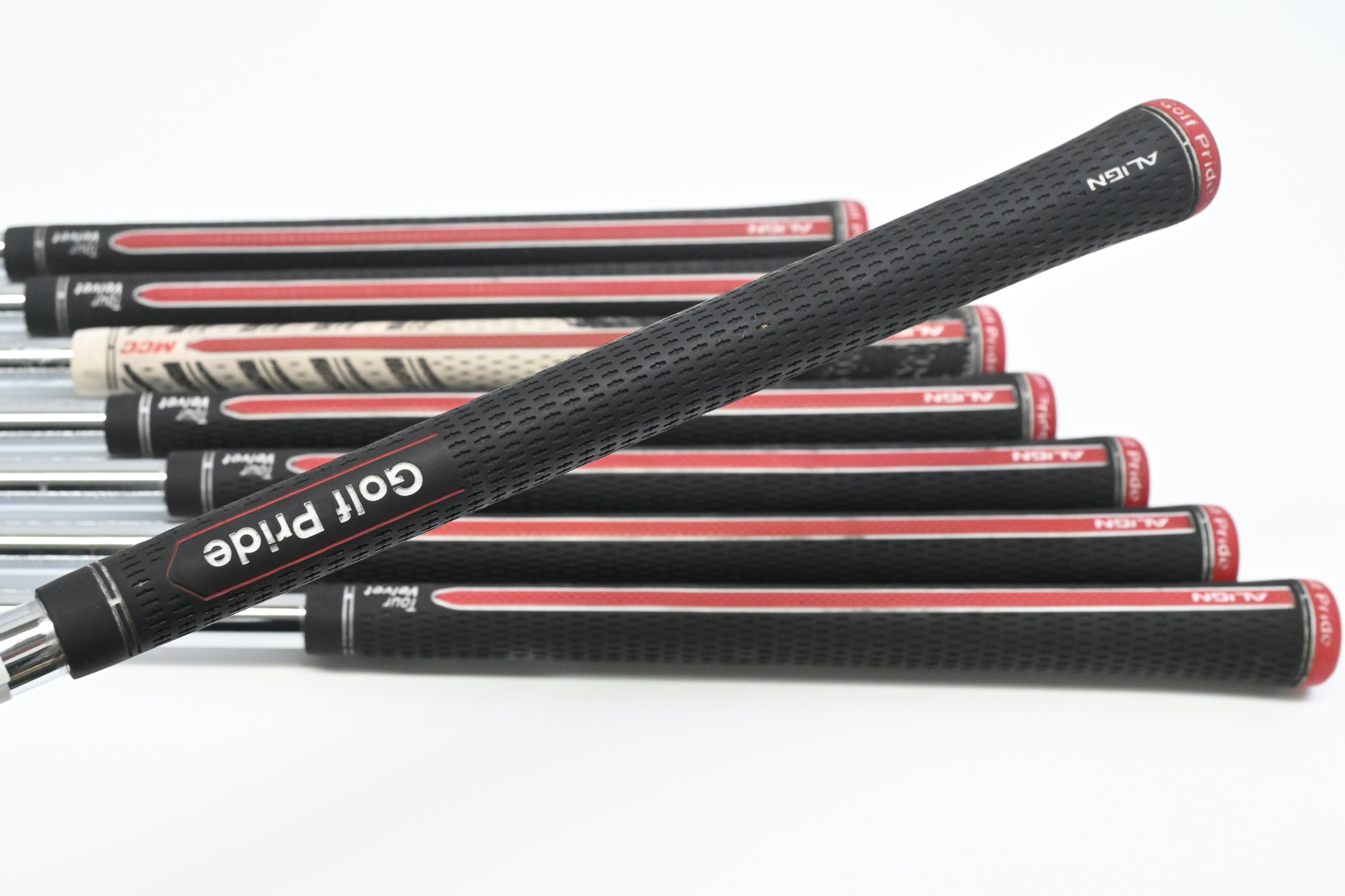 Ping i210 Irons / 3-PW / Green Dot / Stiff Flex Ping AWT 2.0 Shafts