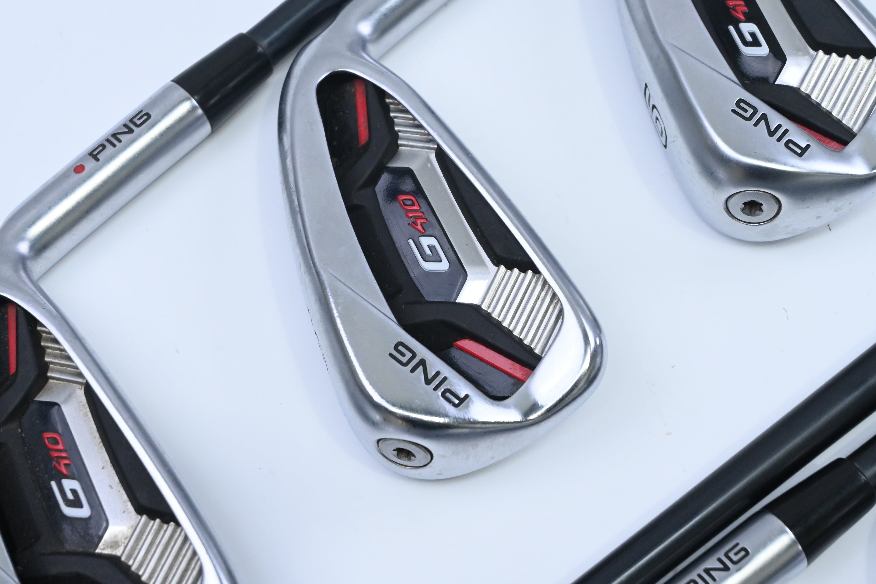 Ping G410 Irons / 4-PW+UW+SW / Red Dot / Senior Flex Ping Alta CB Red Shafts