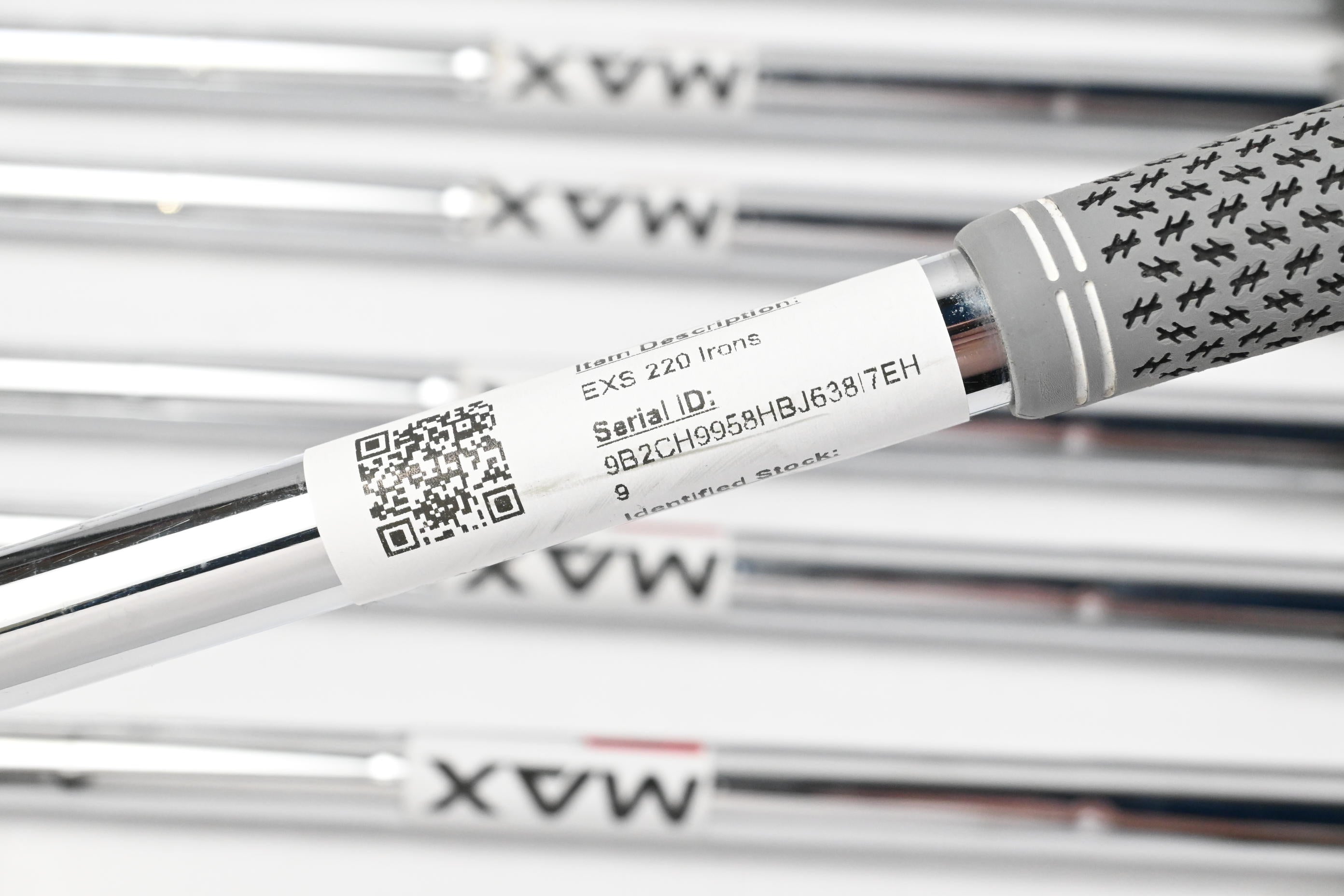 Tour Edge EXS 220 Irons / 5-PW+GW / Stiff Flex KBS MAX 80 Shafts