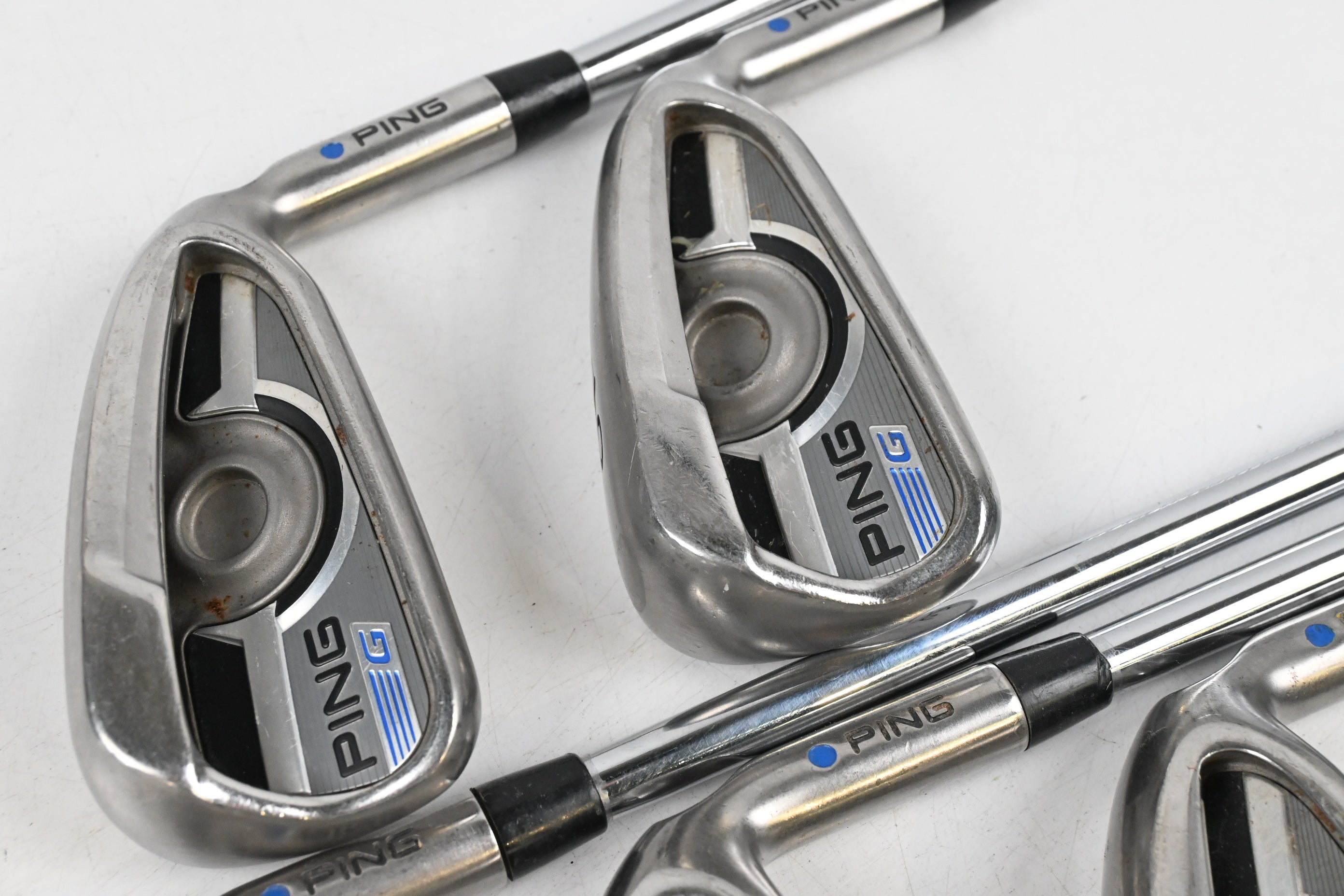 Ping G Series Irons / 5-9i / Blue Dot / Regular Flex Ping AWT 2.0 Shafts