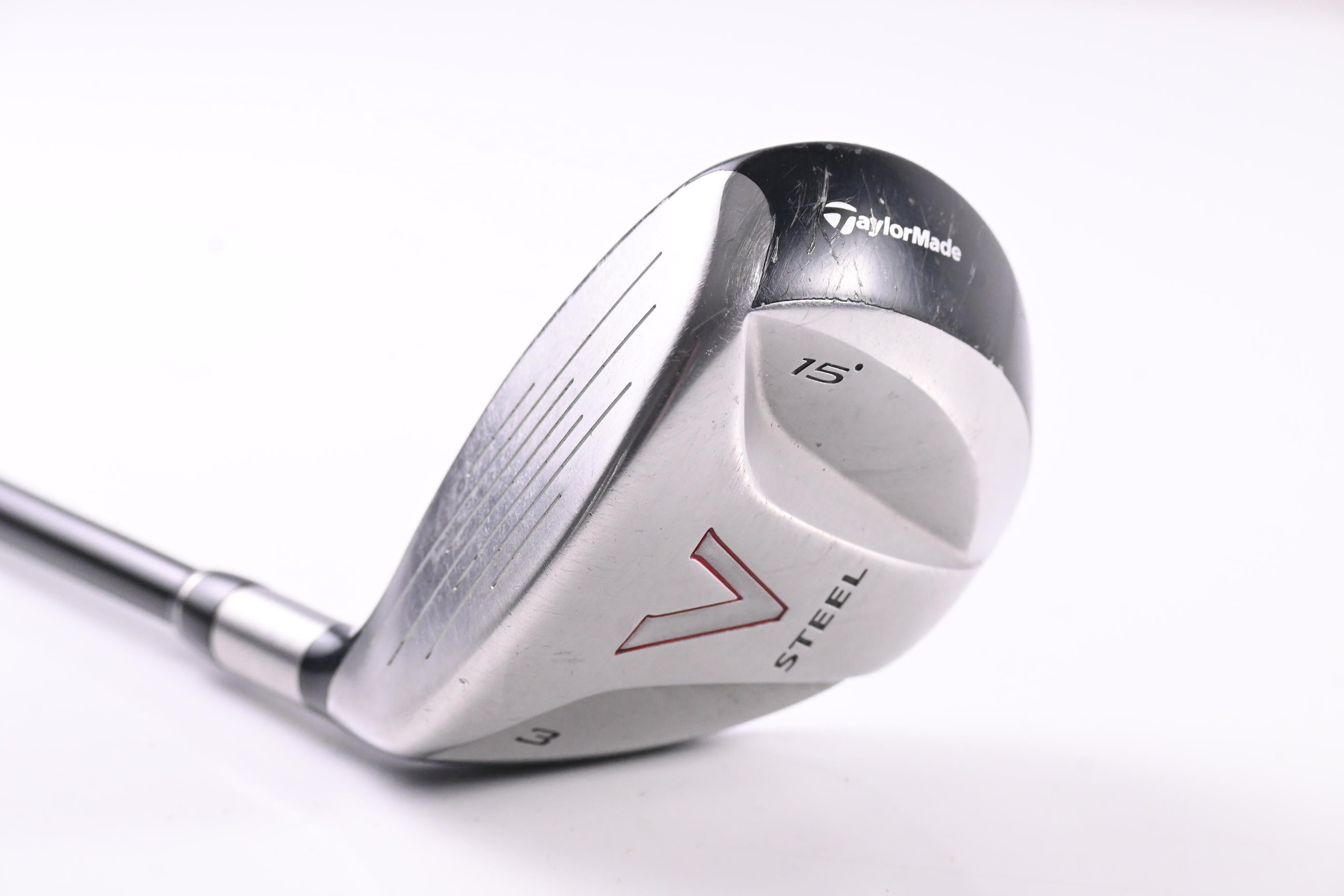 Left Hand Taylormade V-Steel #3 Wood / 15 Degree / Regular Flex Aldila Serrano