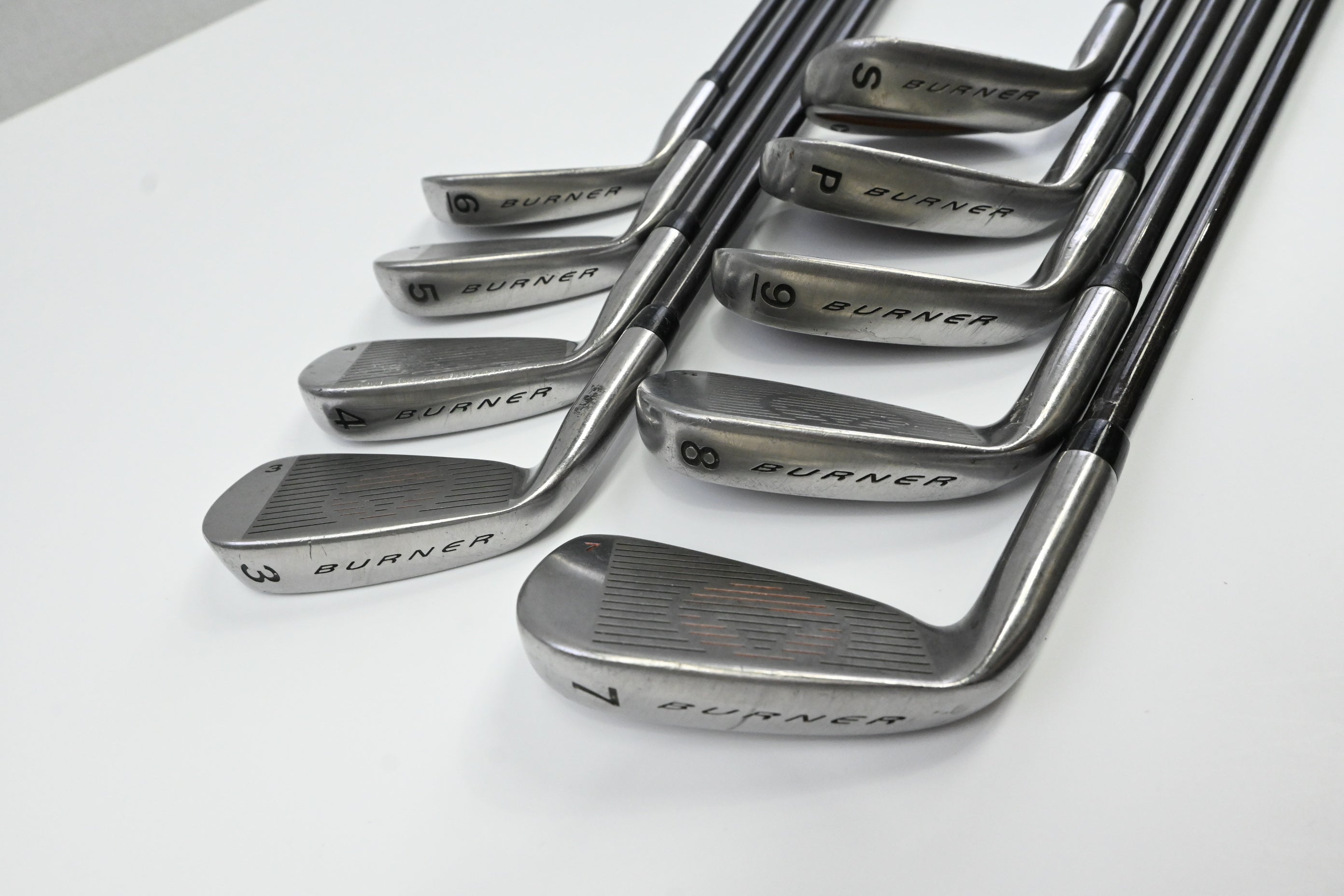 Taylormade Burner LCG Irons / 3-PW+SW / Stiff Flex Taylormade Bubble 2 90 Shafts