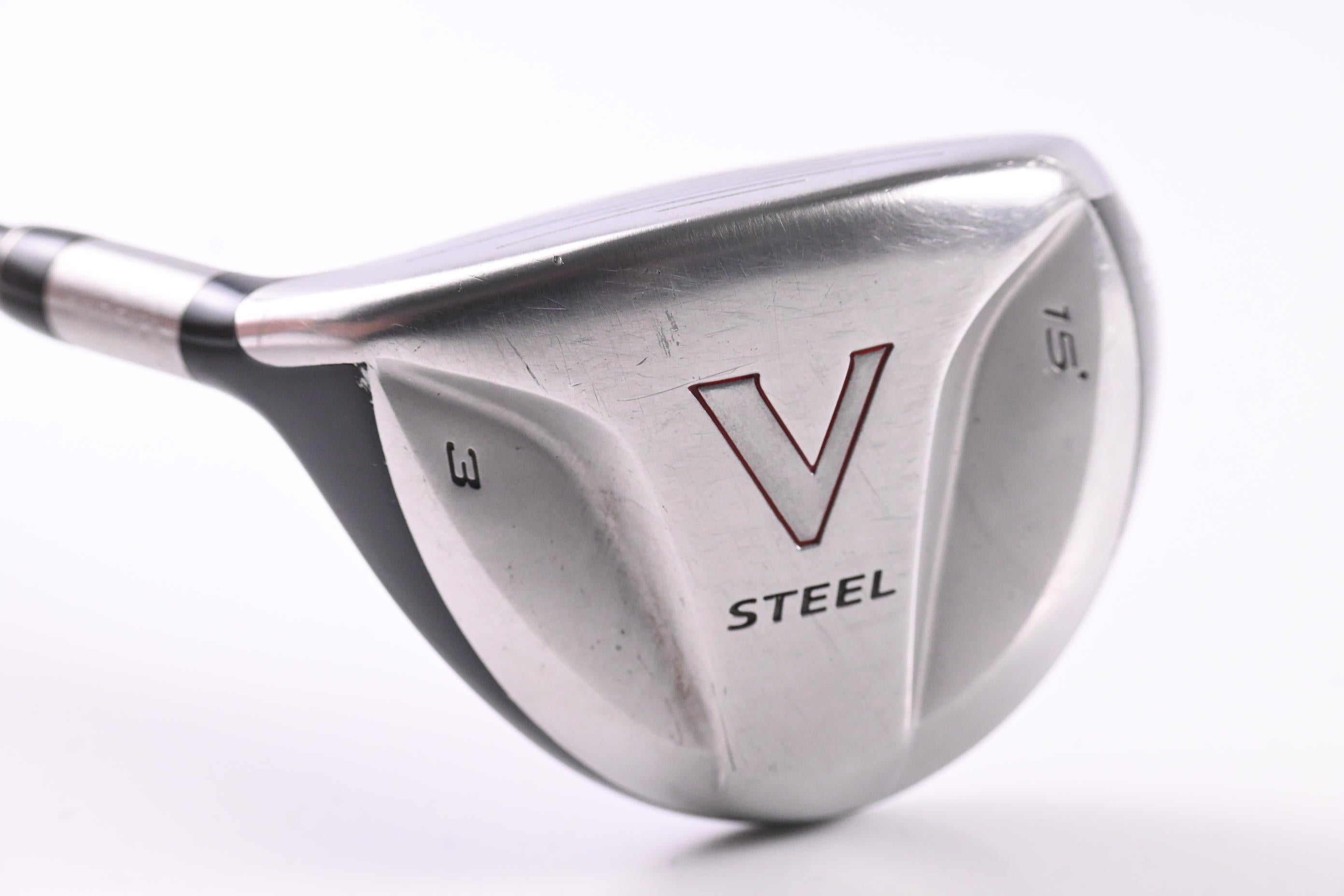 Left Hand Taylormade V-Steel #3 Wood / 15 Degree / Regular Flex Aldila Serrano