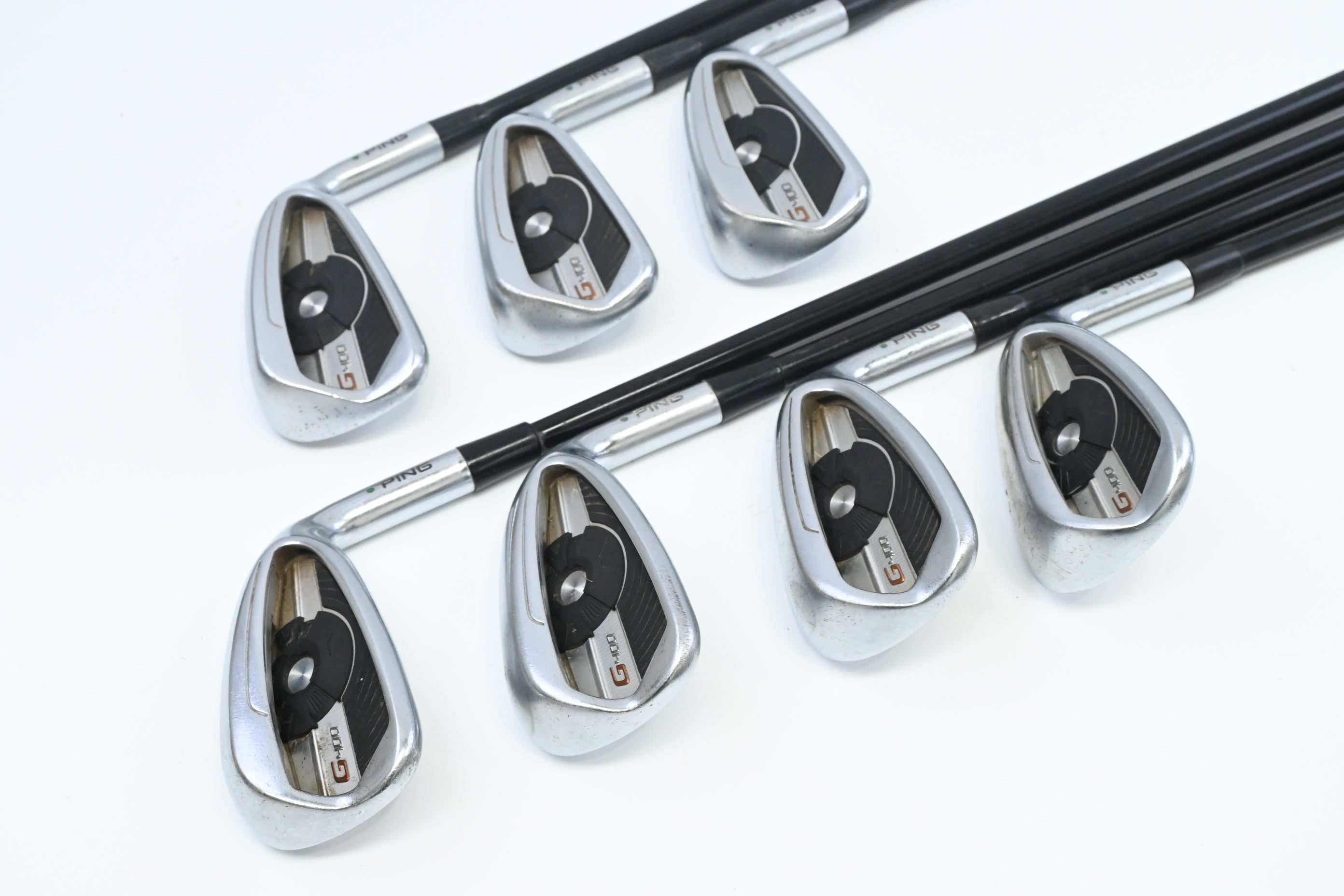 Ping G400 Irons / 5-PW+SW / Green Dot / Regular Flex Ping Alta CB Shafts