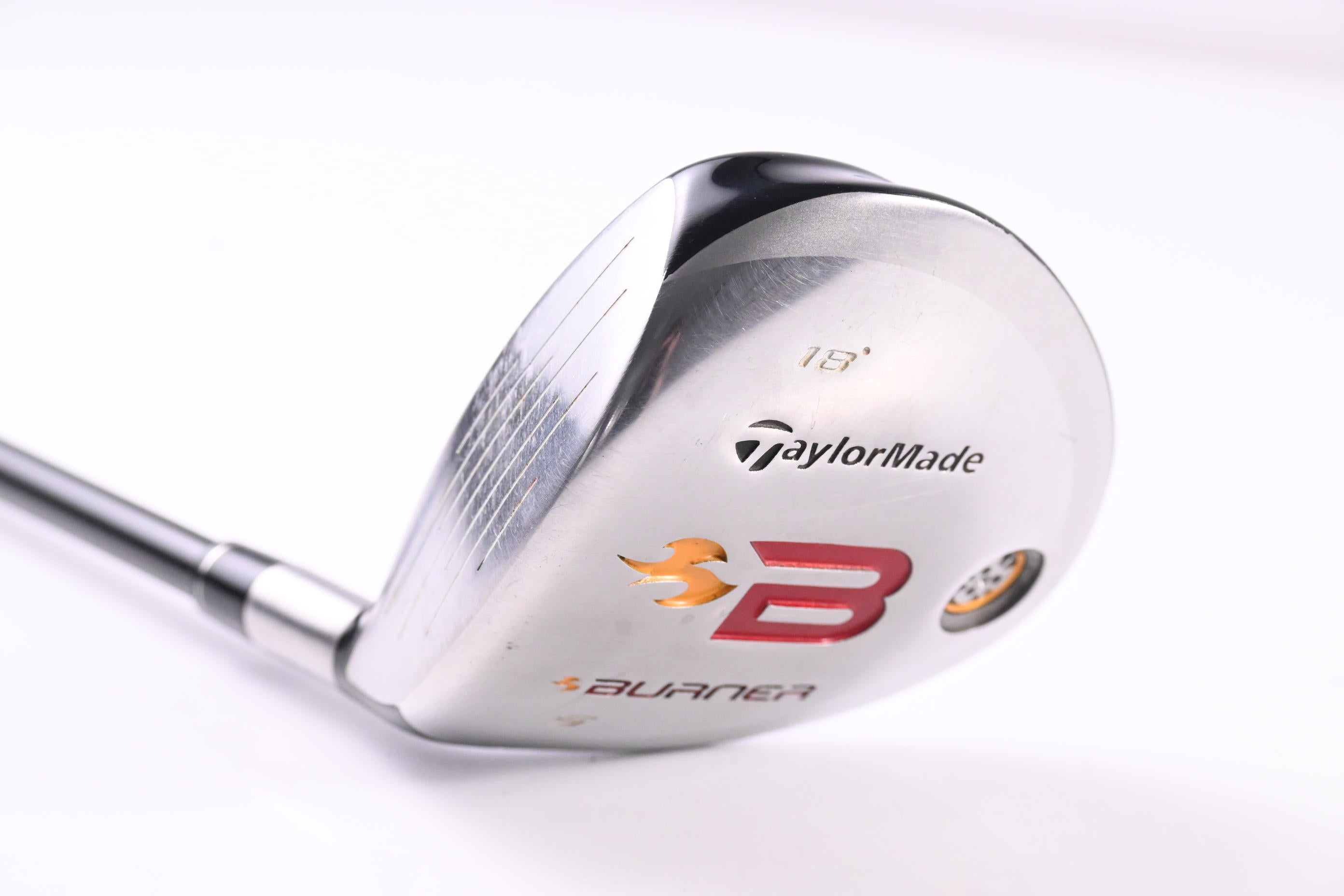 Left Hand Taylormade Burner 2008 #5 Wood / 18 Degree / Regular Flex REAX 49