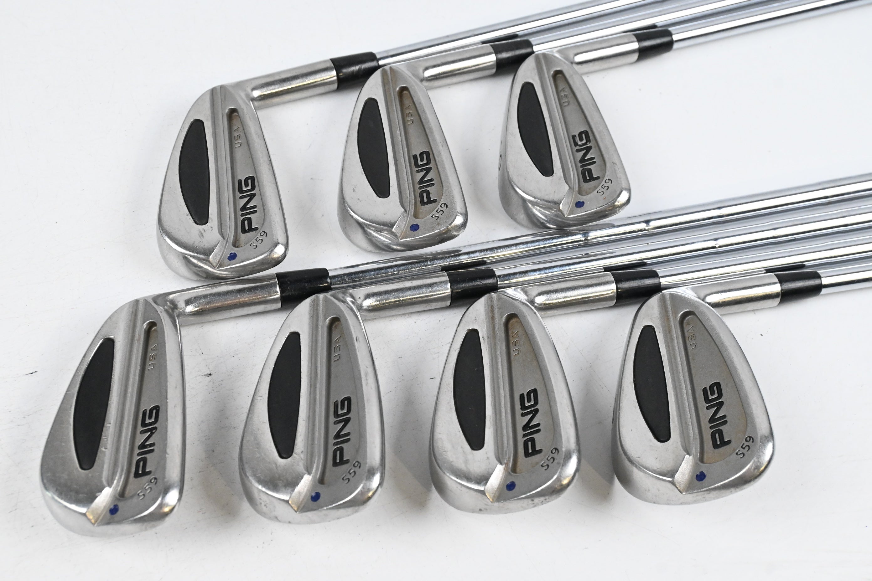 Ping S59 Irons / 4-PW / Purple Dot / Regular Flex Steel Shafts