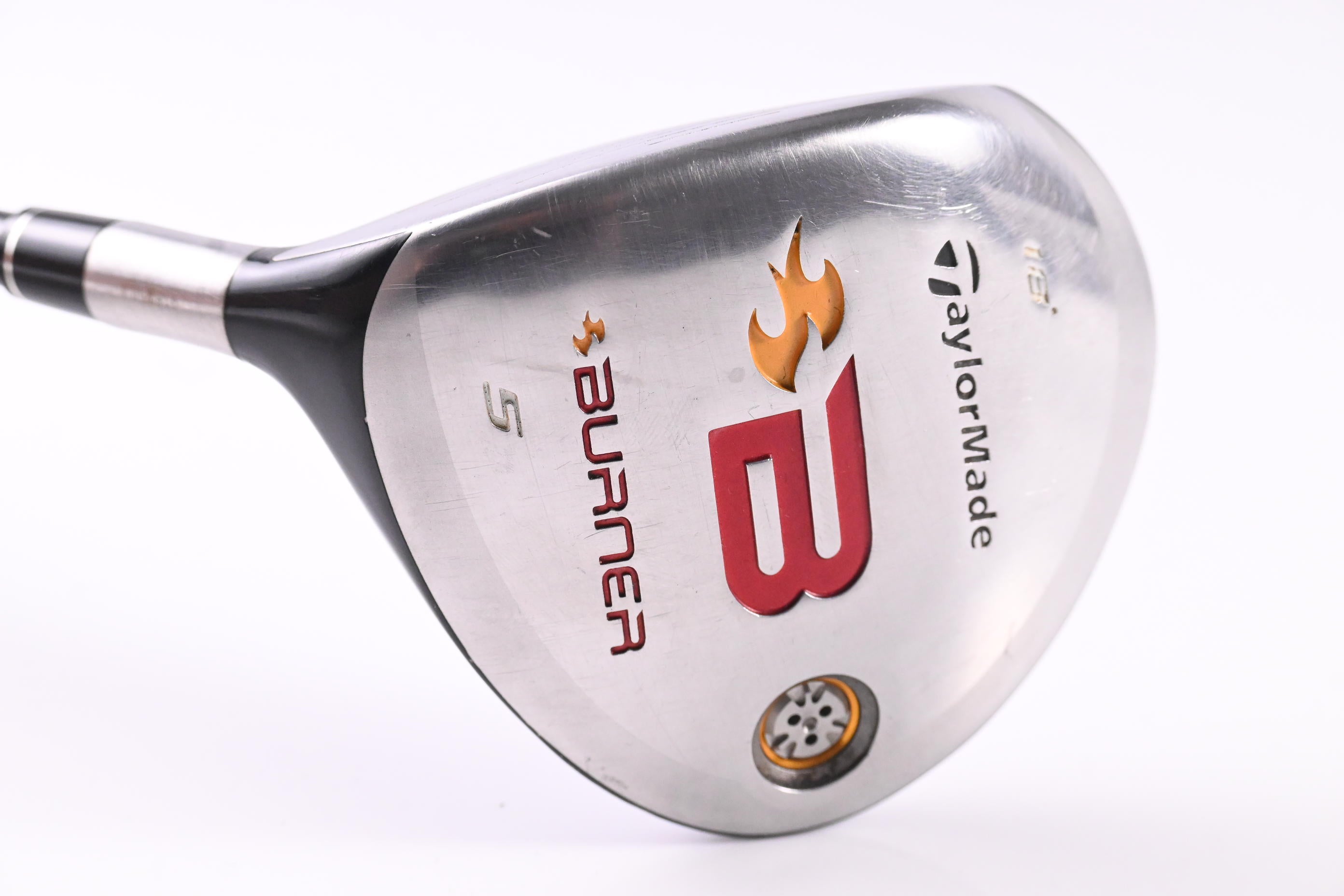 Left Hand Taylormade Burner 2008 #5 Wood / 18 Degree / Regular Flex REAX 49