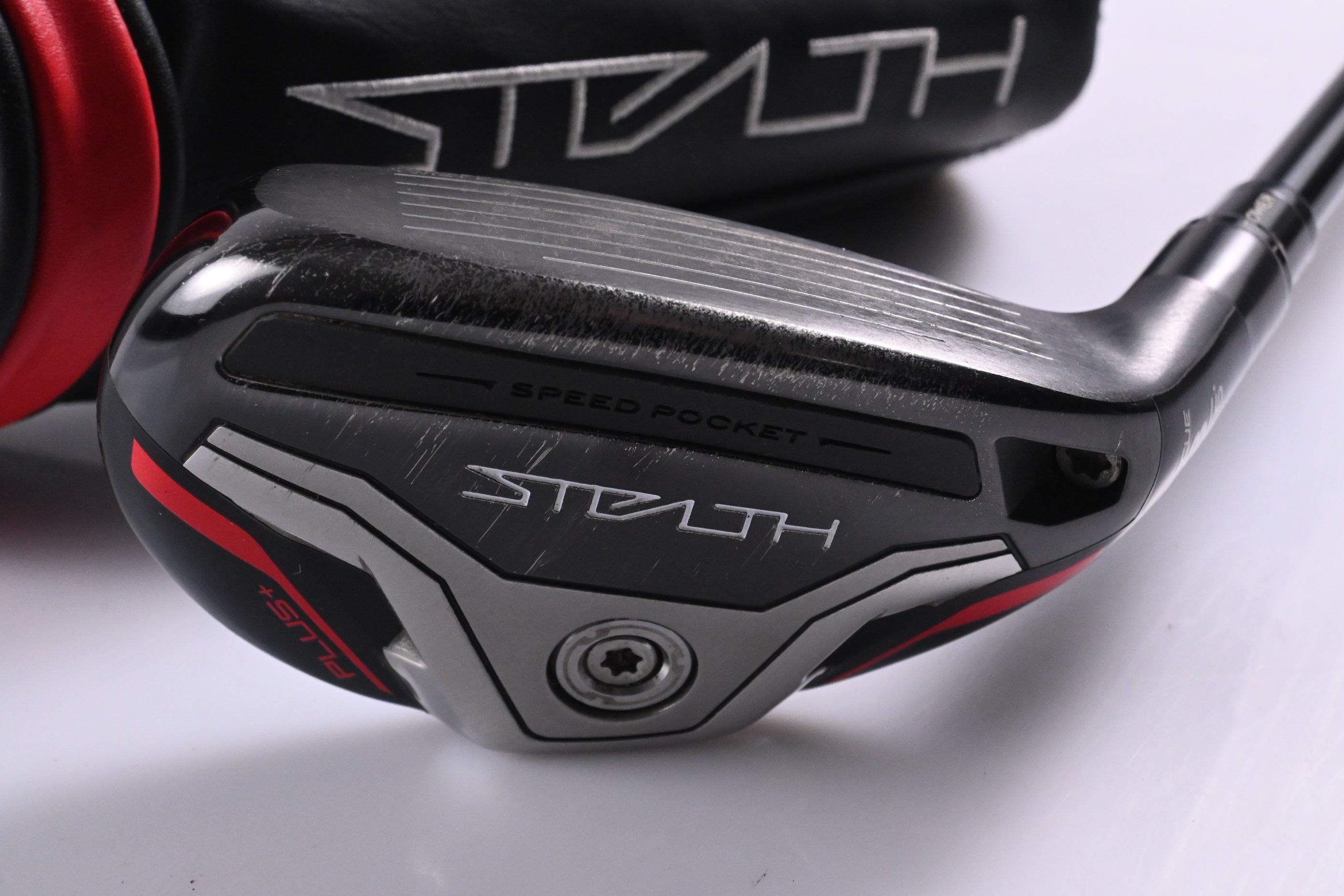 Taylormade Stealth Plus #3 Hybrid / 19.5 Degree / Stiff Flex Hzrdus Smoke Red