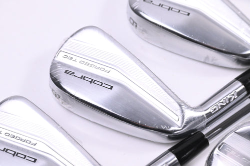 Left Hand Cobra King Forged Tec Irons / 4-PW+GW / Regular Flex KBS Tour Lite
