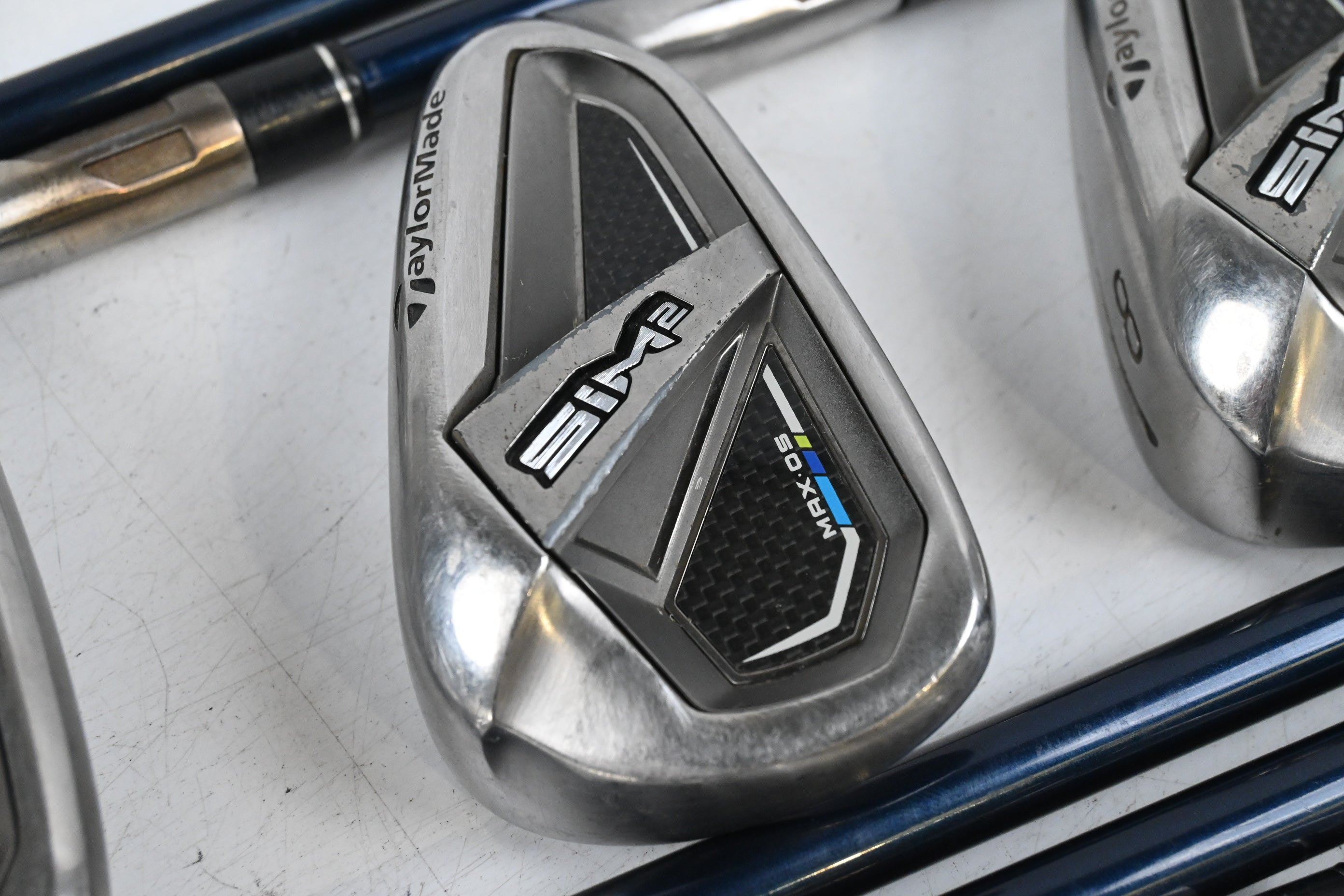 Taylormade SIM2 Max OS Irons / 5-PW+GW+SW / Regular Flex Fujikura Ventus Blue