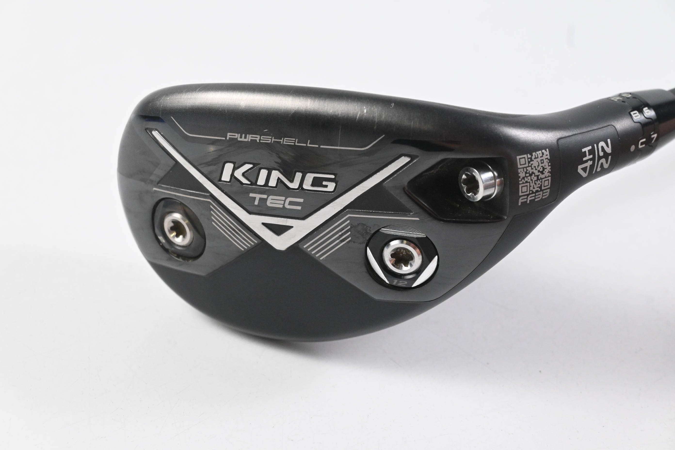 Cobra King Tec 2025 #4 Hybrid / 22 Degree / Stiff Flex MMT Black 80 Shaft