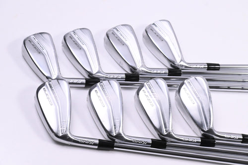 Left Hand Cobra King Forged Tec Irons / 4-PW+GW / Regular Flex KBS Tour Lite