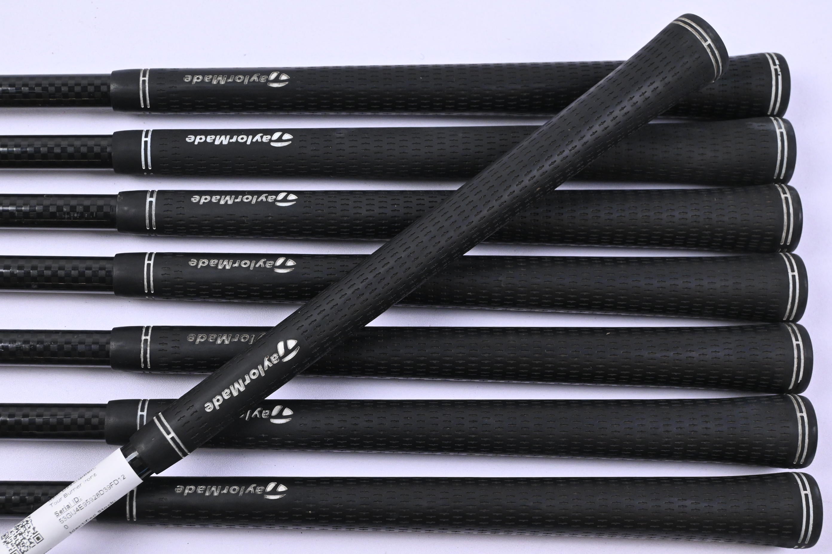 Left Hand Taylormade Tour Burner Irons / 4-PW+SW / Regular Flex REAX 65 Shafts