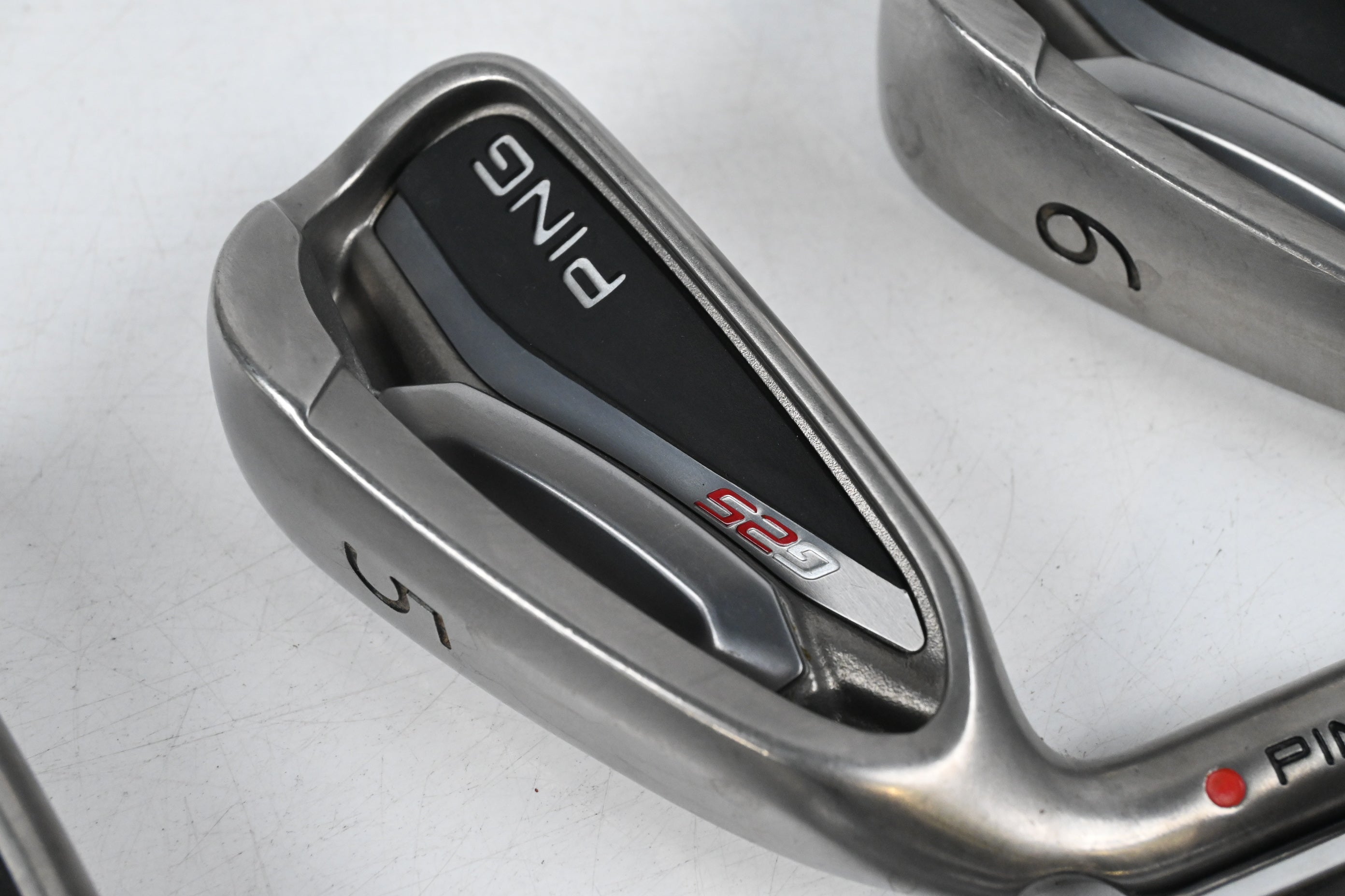 Left Hand Ping G25 Irons / 4-PW / Red Dot / Regular Flex Ping CFS Shafts