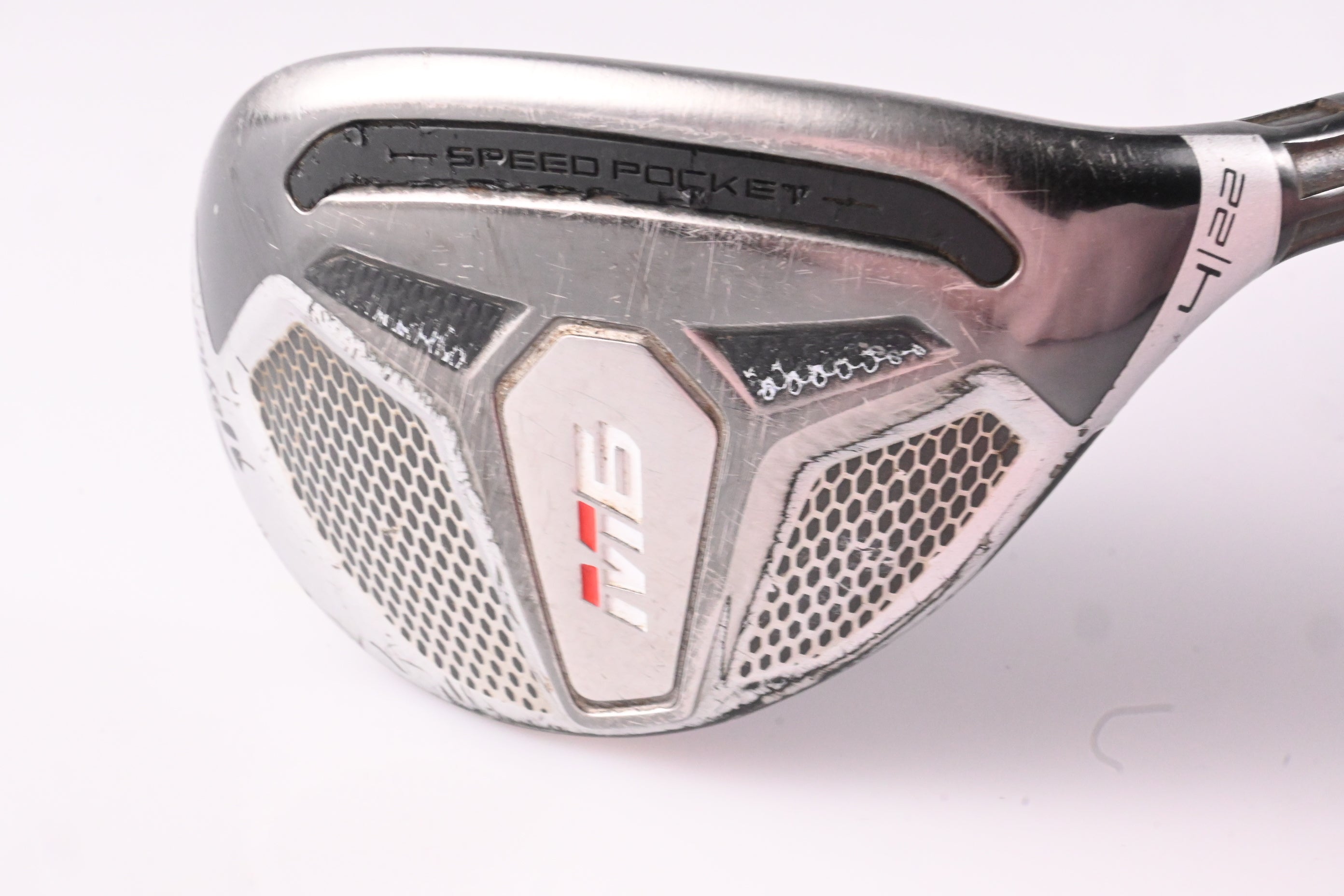 Taylormade M6 #4 Hybrid / 22 Degree / Regular Flex Atmos Orange 6 Shaft