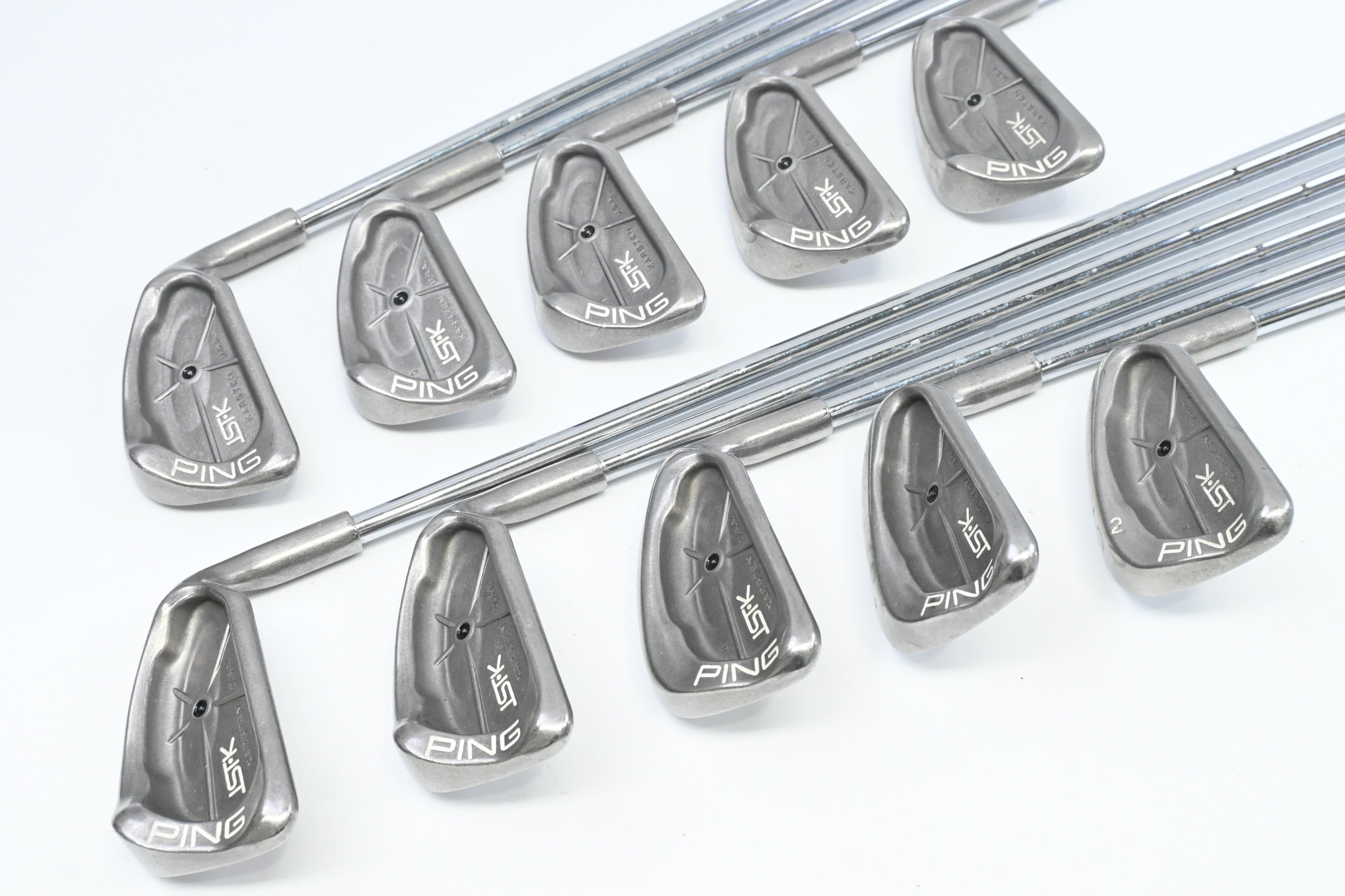 Ping ISI-K Irons / 3-PW+SW+LW / Black Dot / Stiff Flex Ping JZ Shafts