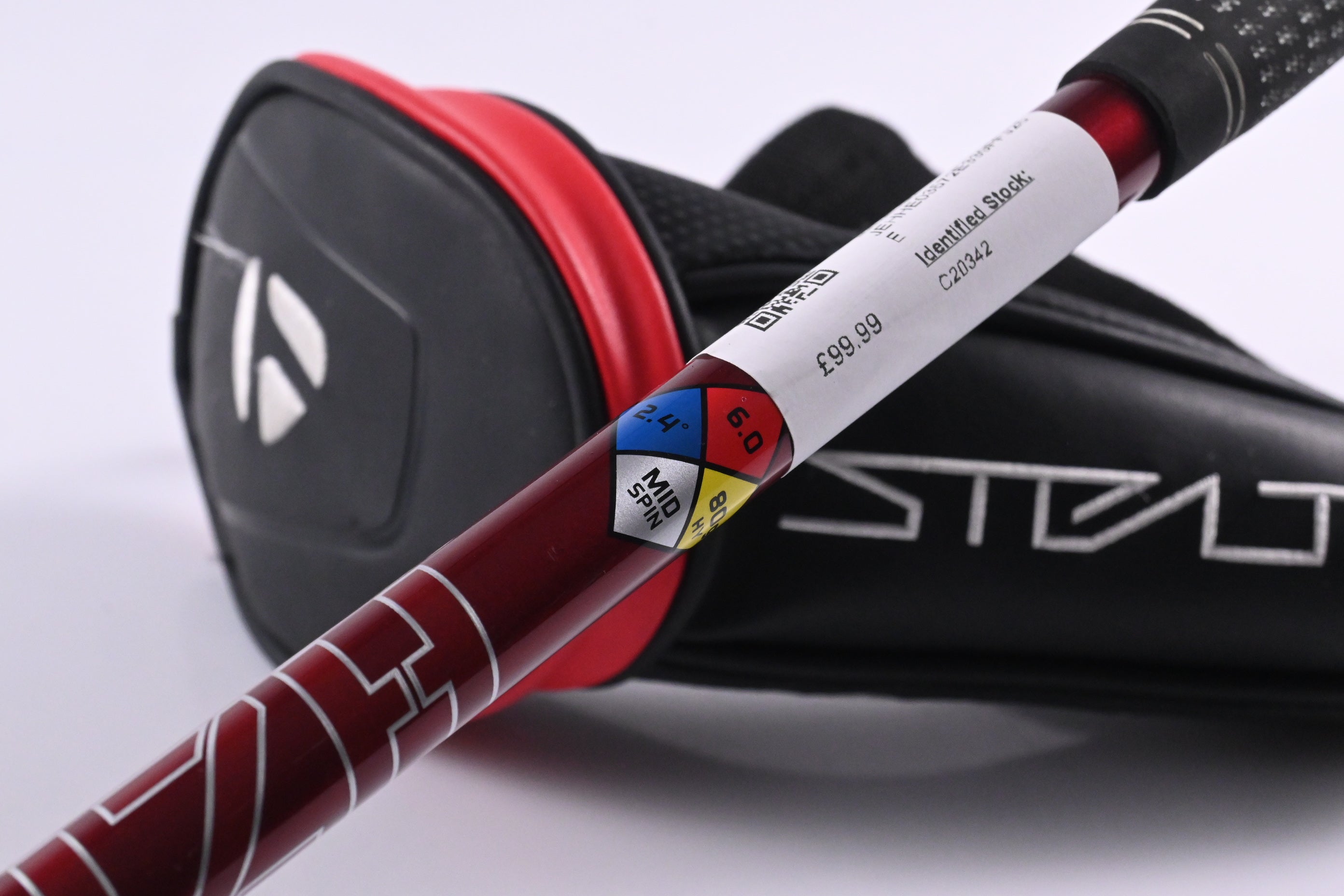 Taylormade Stealth Plus #3 Hybrid / 19.5 Degree / Stiff Flex Hzrdus Smoke Red