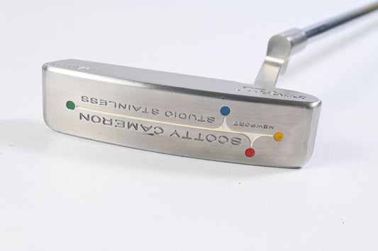 Scotty Cameron 1st of 500 'Green Dot Down' Studio Stainless Putter / 33 Inch