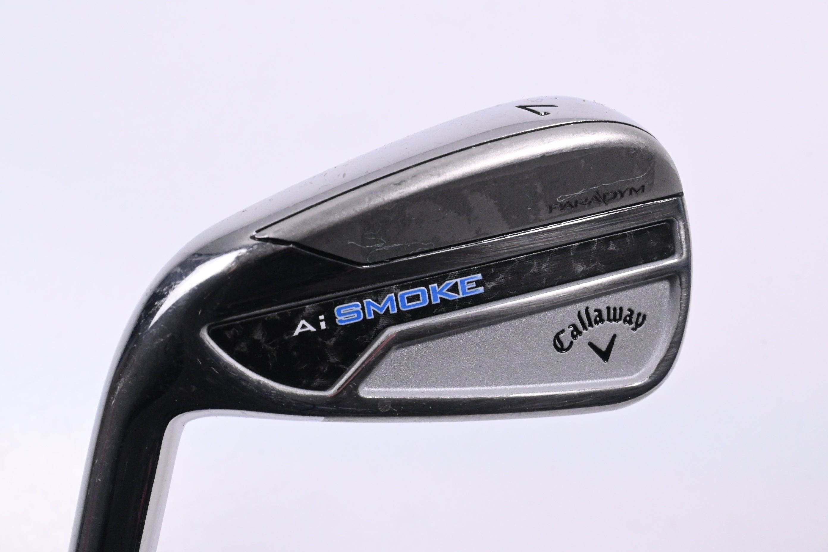 Left Hand Callaway Paradym Ai Smoke #7 Iron / Regular Flex Elevate MPH 95 Shaft