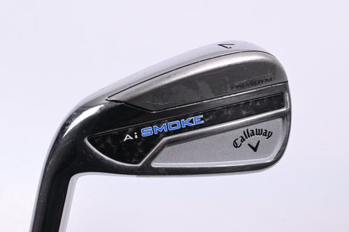 Left Hand Callaway Paradym Ai Smoke #7 Iron / Regular Flex Elevate MPH 95 Shaft