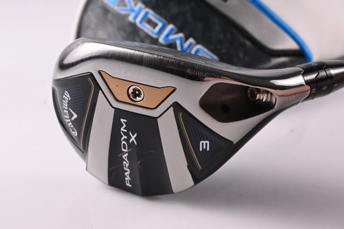 Tour Issue Callaway Paradym X #3 Hybrid / 18 Degree / Regular Flex HZRDUS Silver