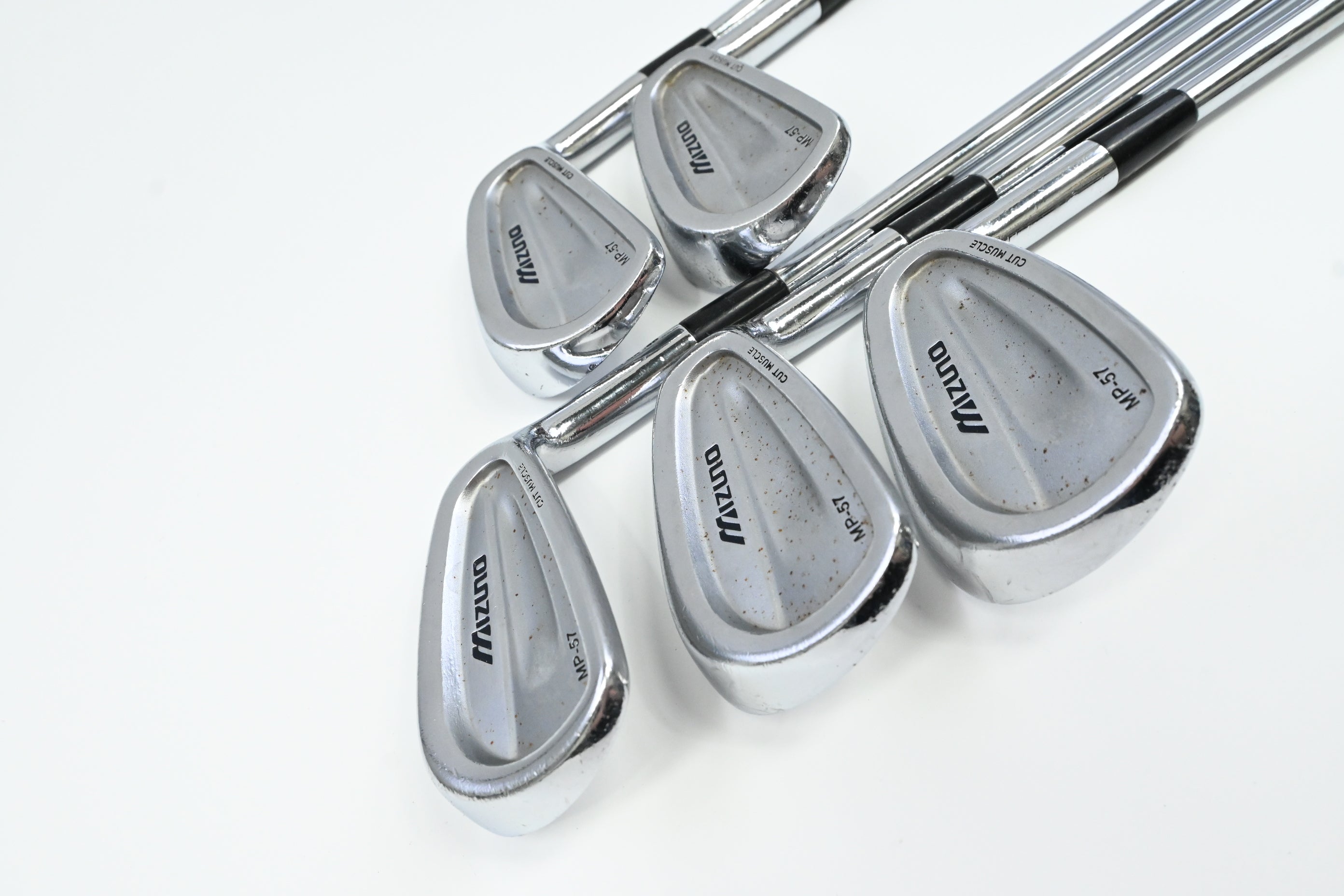 Mizuno MP-57 Irons / 6-PW / Regular Plus Flex Project X Rifle Shafts