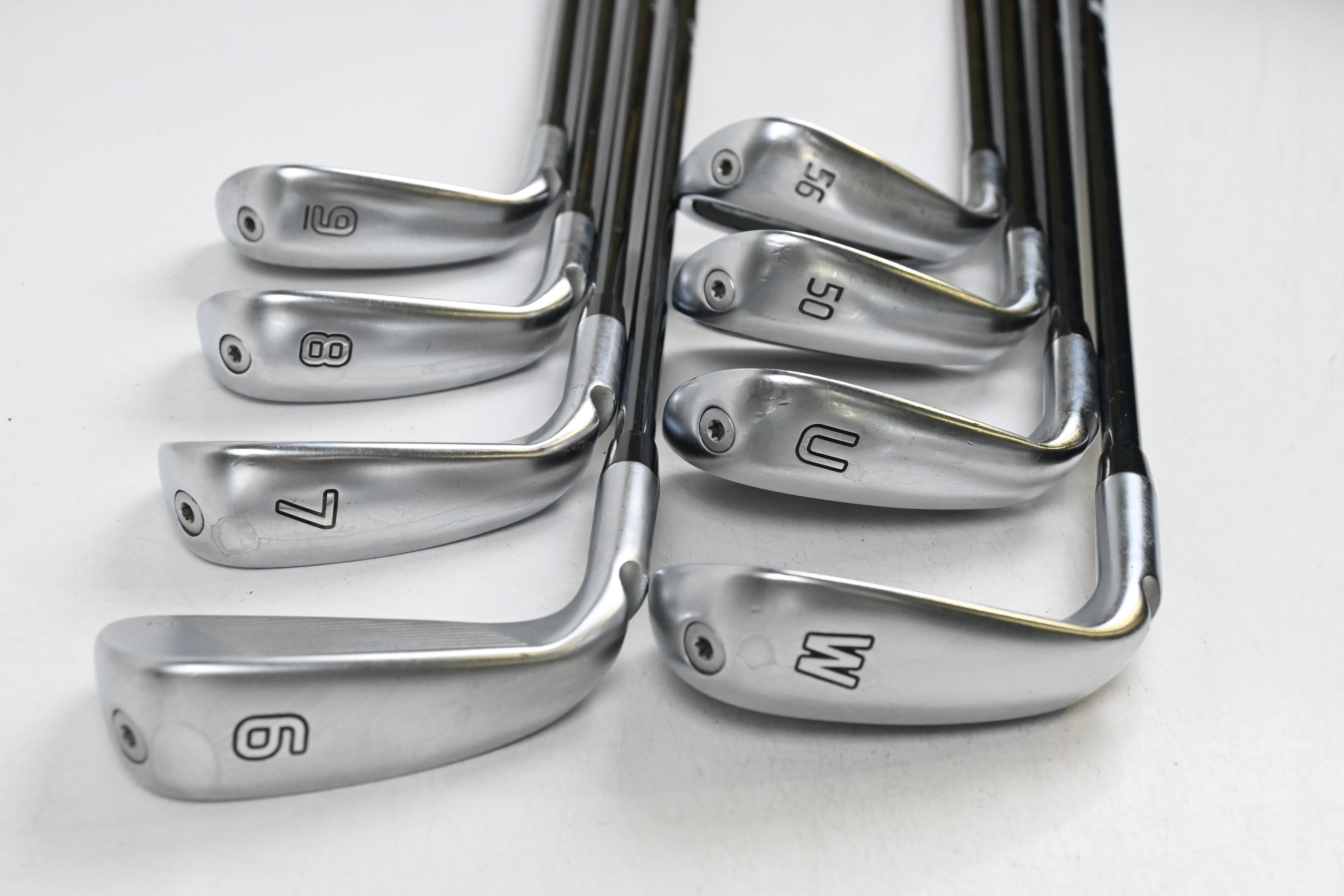 Ping G730 Irons / 6-PW+UW+GW+SW / Green Dot / Senior Flex UST Mamiya Recoil 65