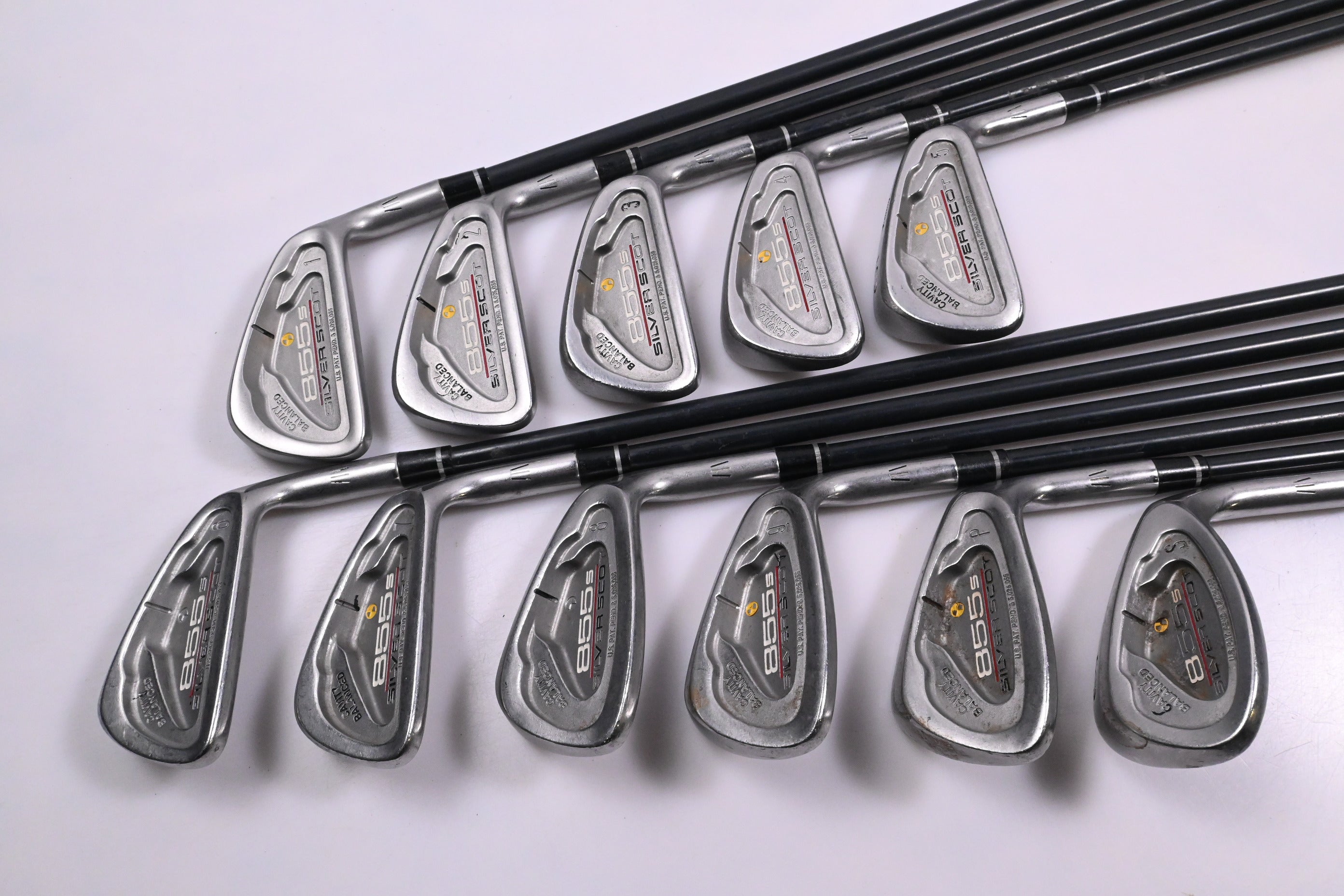 Tommy Armour 845 Silver Scot Irons / 1-PW+SW / Stiff Flex Graphite Shafts